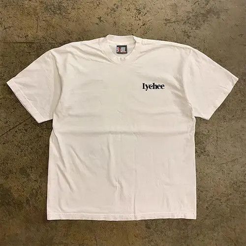 Japanese Brand × Vintage White retro loose lychee print cotton t-shirt Size US M / EU 48-50 / 2 - 2 Thumbnail