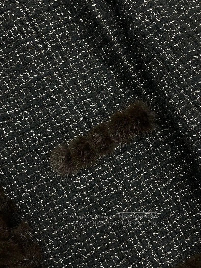 Chanel Chanel Vintage Mink Tweed Jacket. Size US S / EU 44-46 / 1 - 7 Thumbnail