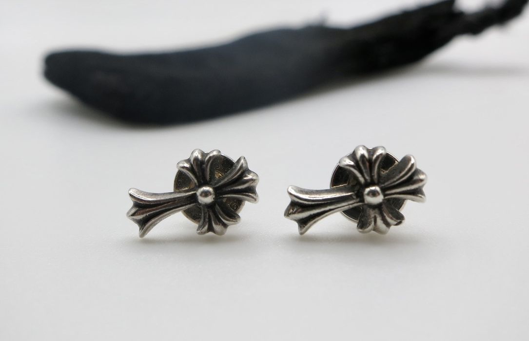 Chrome Hearts Chrome Hearts Cross Stud Earrings For A Pair Grailed