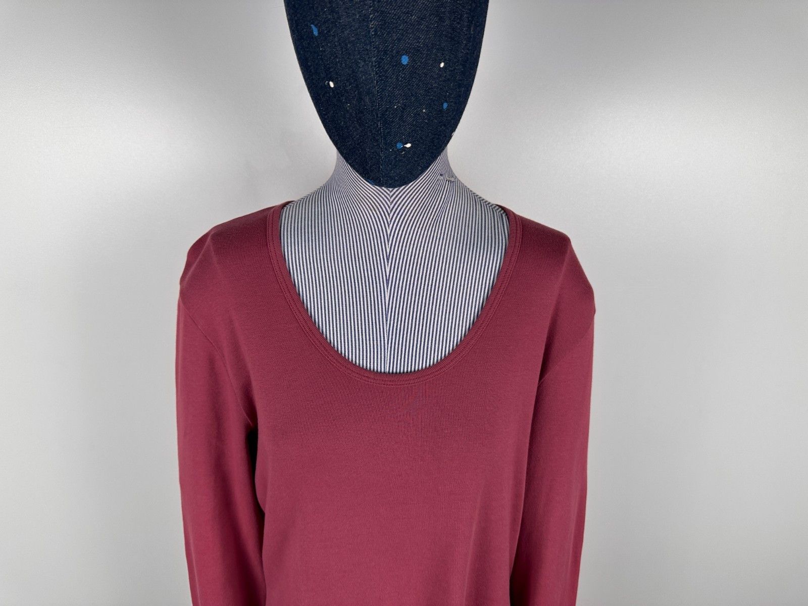 OSKA OSKA Red Long Sleeve Round Neck Top Blouse Shirt Size 3 Size L / US 10 / IT 46 - 2 Thumbnail