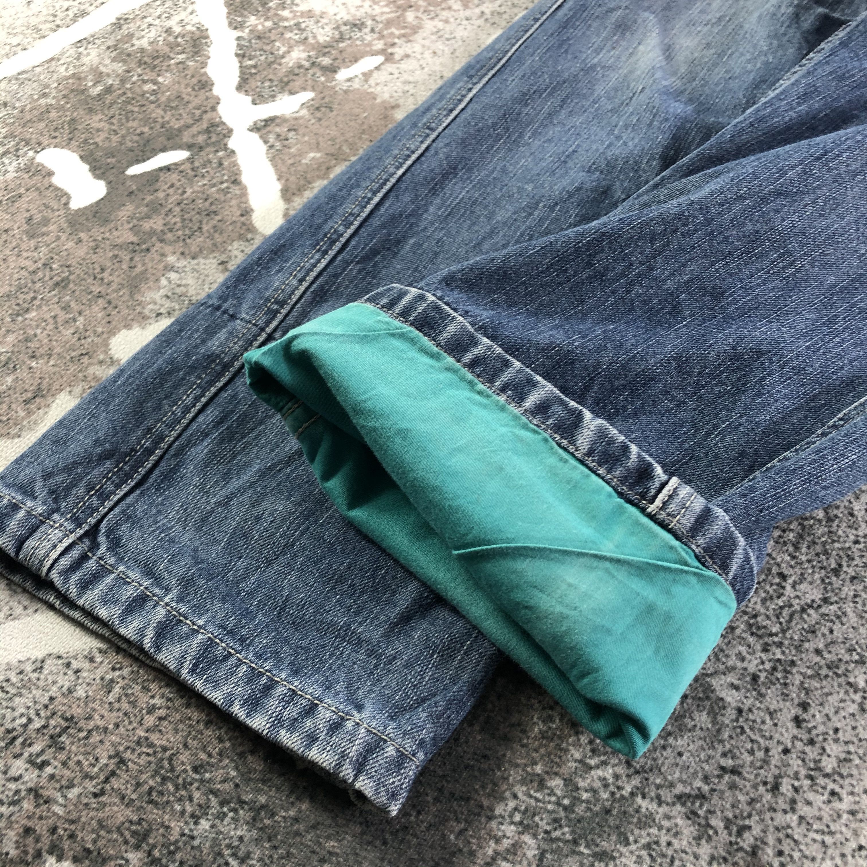 Japanese Brand Jungle Storm Cargo Jeans Faded Blue KJ2915 Size US 32 / EU 48 - 5 Thumbnail