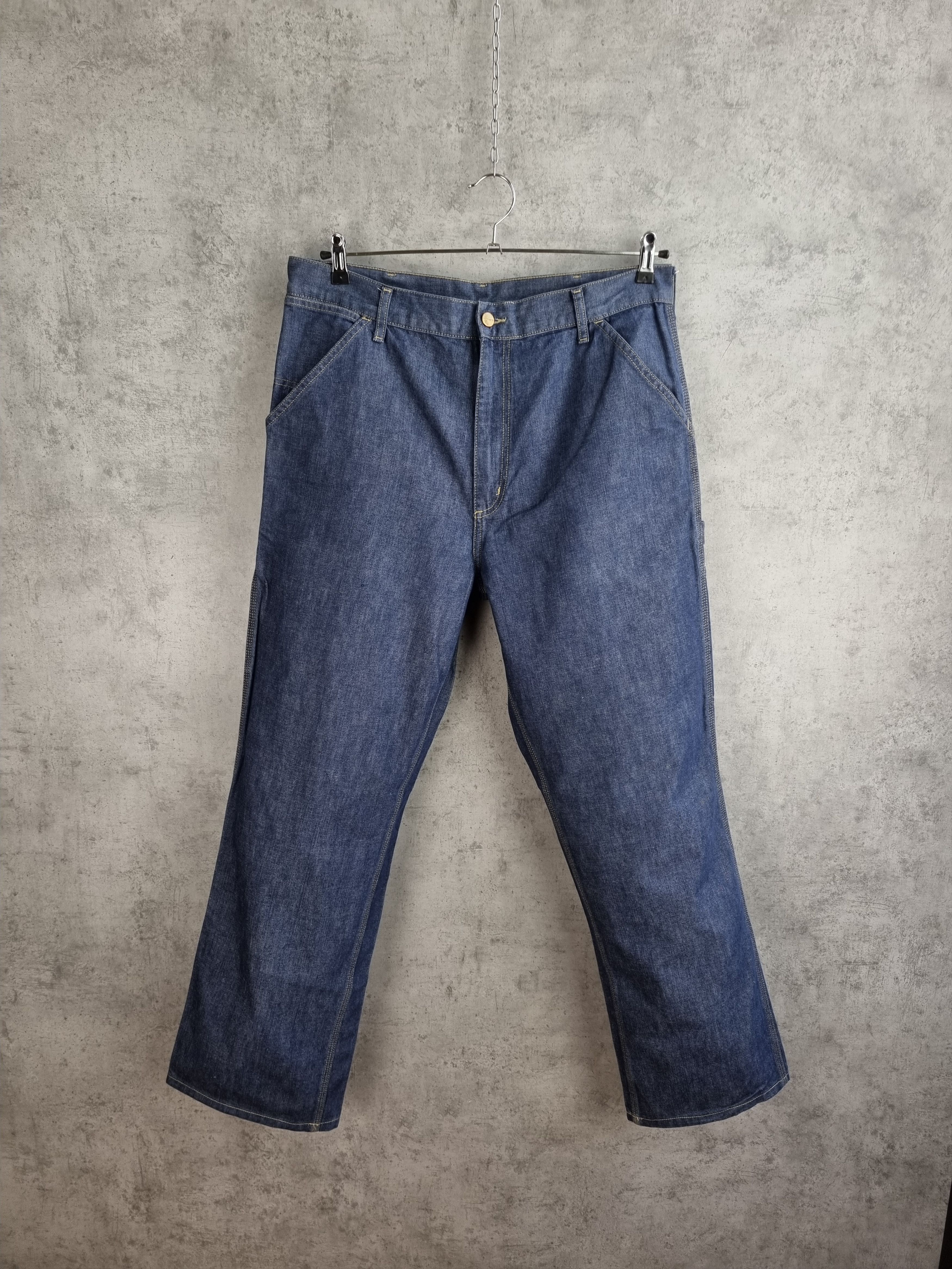 Carhartt × Carhartt Wip Carhartt Carpenter Raw Denim Jeans Size US 36 / EU 52 - 7 Thumbnail