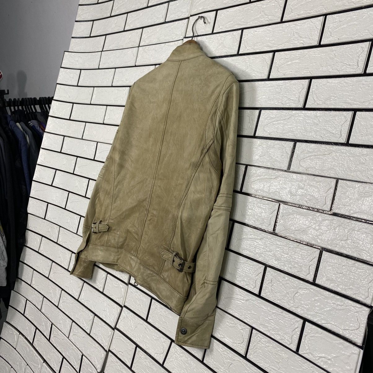 Japanese Brand 📌Vintage Cafe Racer Leather Jacket GGPX Issey Miyake Size US M / EU 48-50 / 2 - 12 Thumbnail