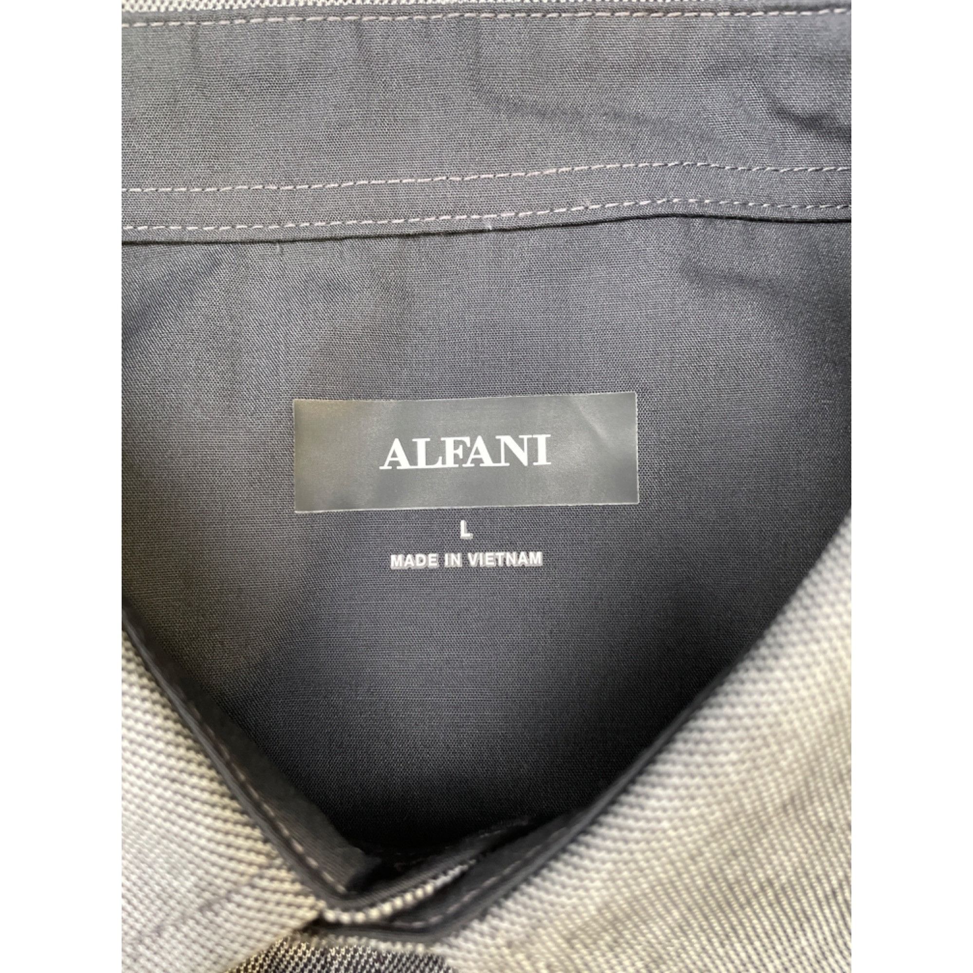 Alfani Alfani Mens Gray Long Sleeve Button up Shirt L SKU 6627 Size US L / EU 52-54 / 3 - 5 Thumbnail