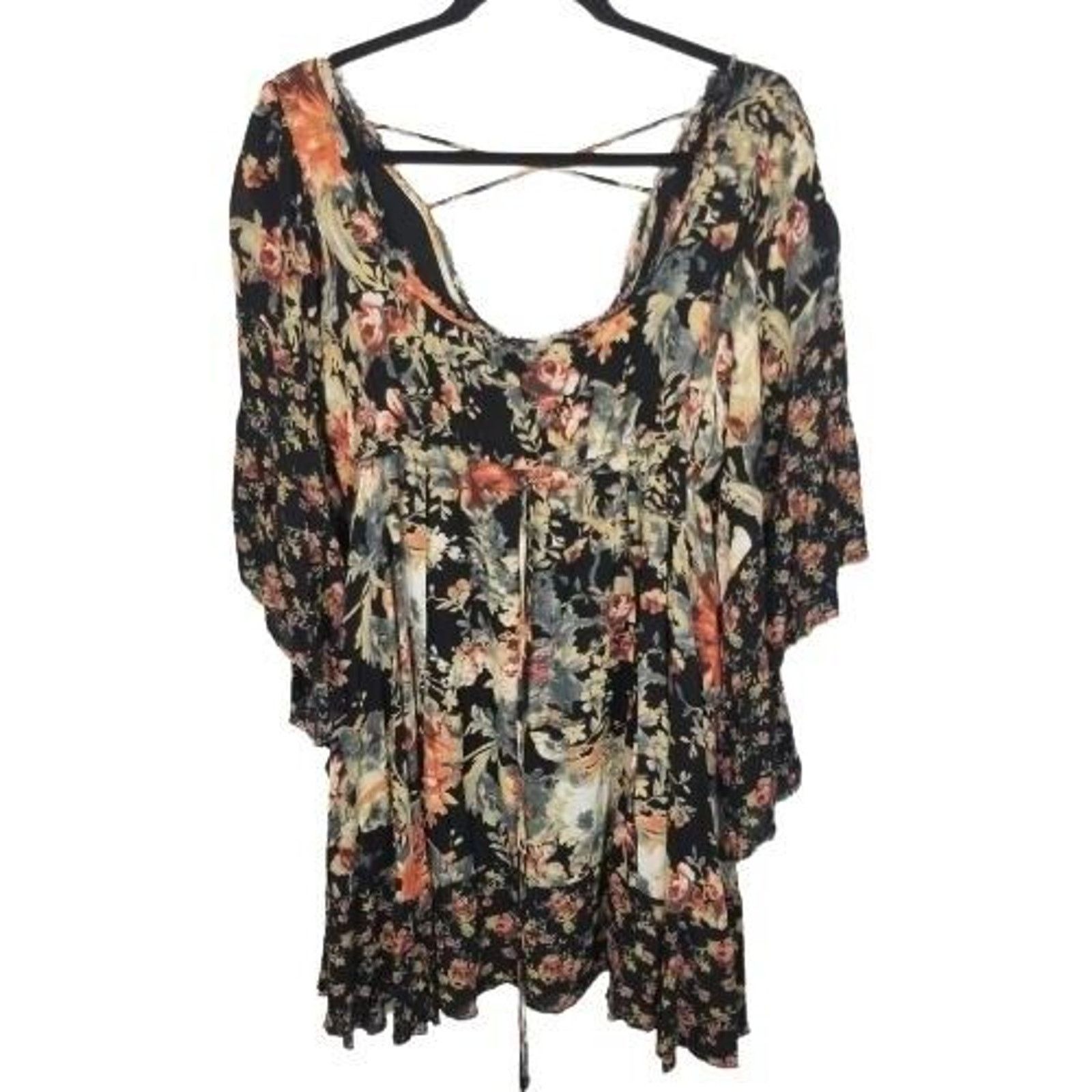 Free People Free People Heart Of Gold Babydoll Dress Size S Floral Boho Size S / US 4 / IT 40 - 2 Thumbnail