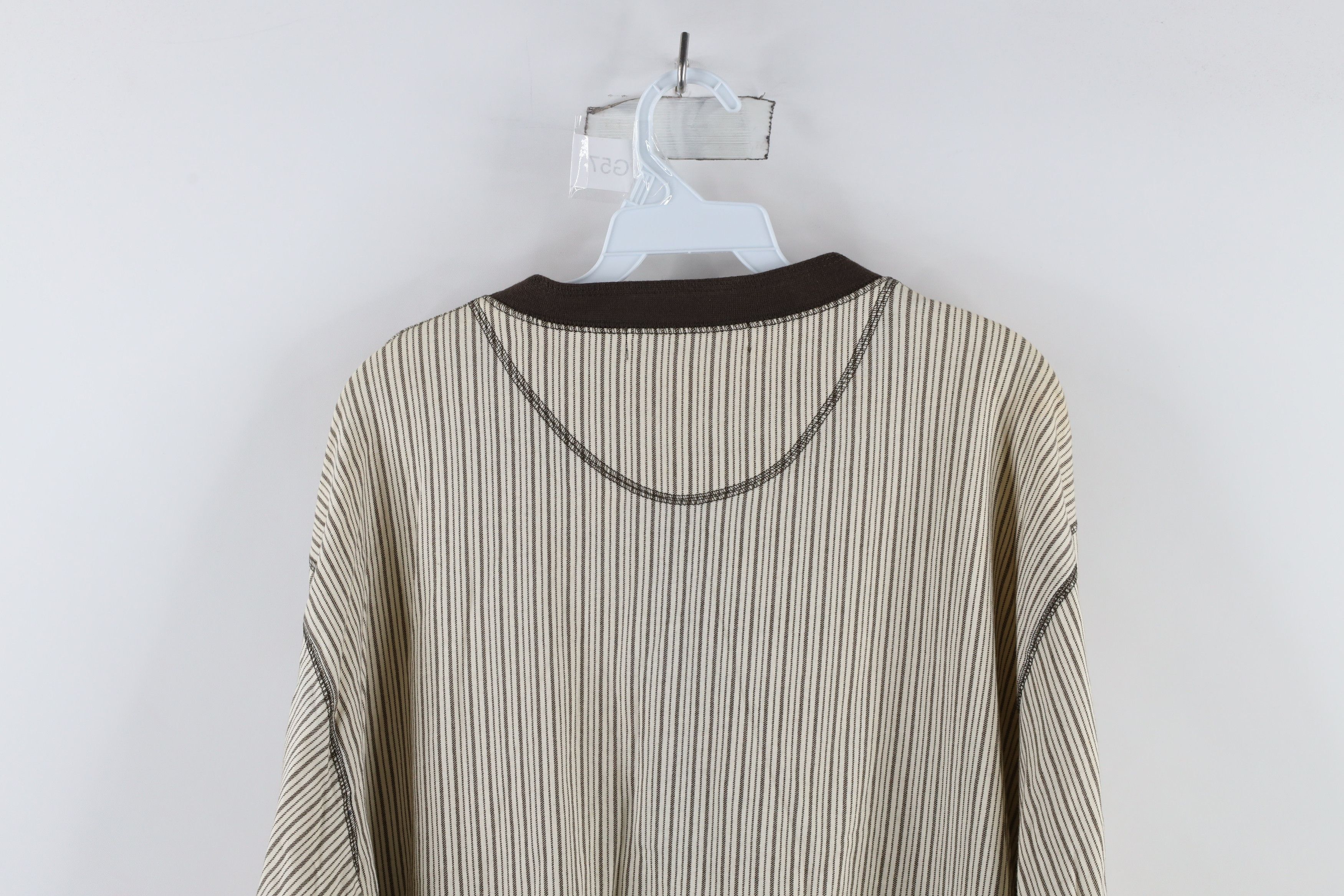 Vintage Deadstock Vintage 90s Streetwear Long Sleeve Henley T-Shirt Size US L / EU 52-54 / 3 - 10 Thumbnail