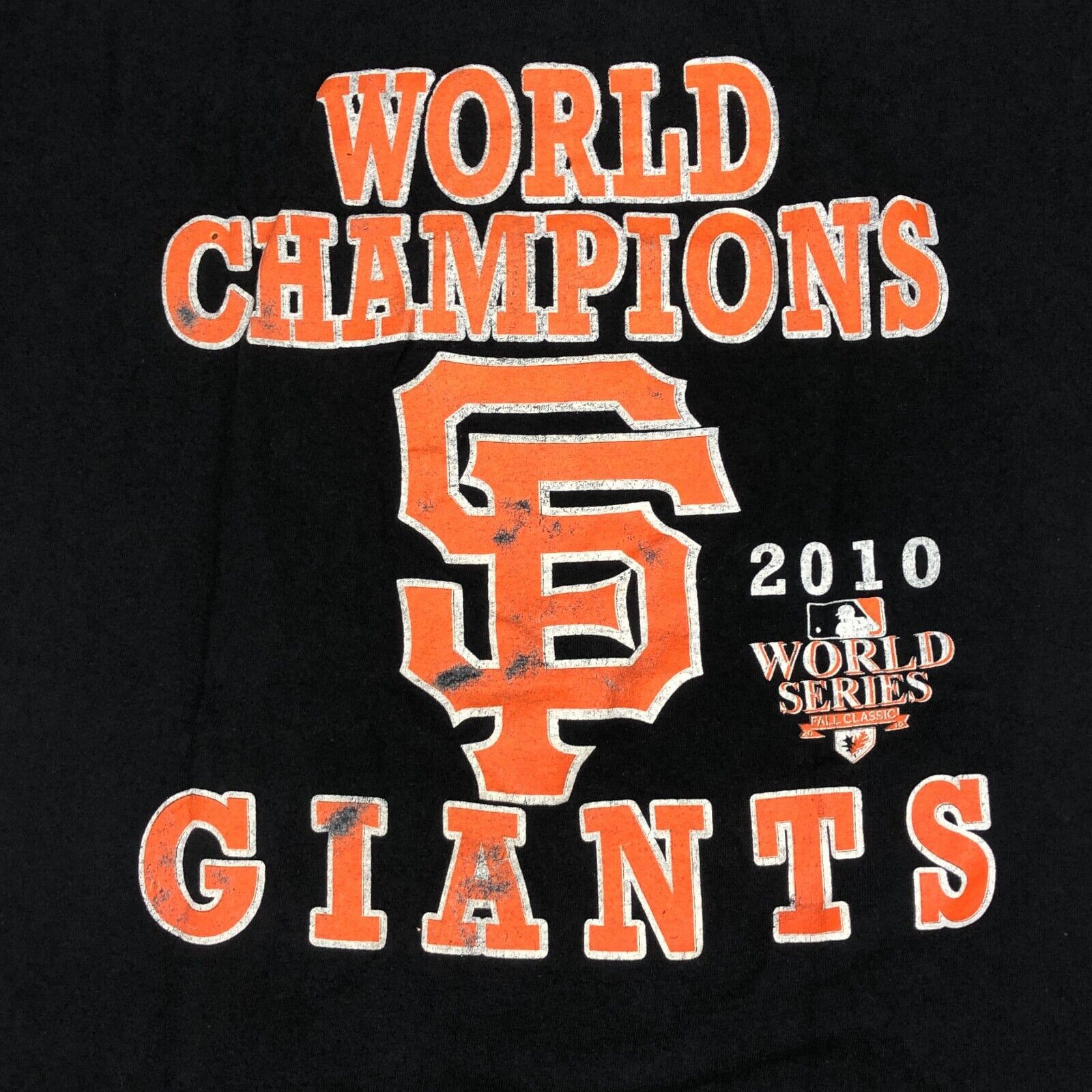 MLB × Vintage 2010 SF Giants World Series Champs Tee Shirt Large L B3 Size US L / EU 52-54 / 3 - 5 Thumbnail