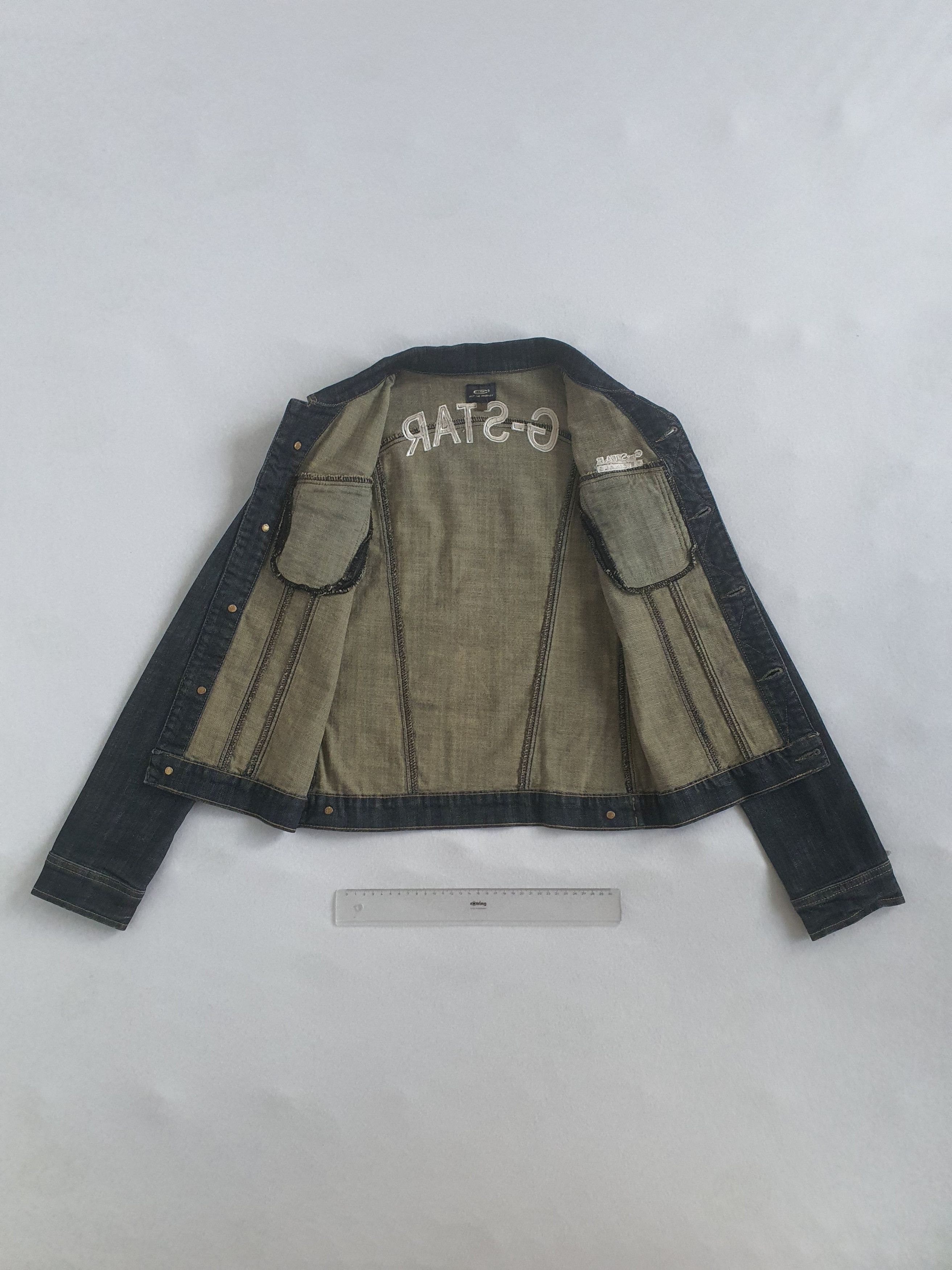G-Star RAW ORIGINALS Vintage Slim Trucker Embroidered Jacket - Sz L Size S / US 4 / IT 40 - 5 Thumbnail