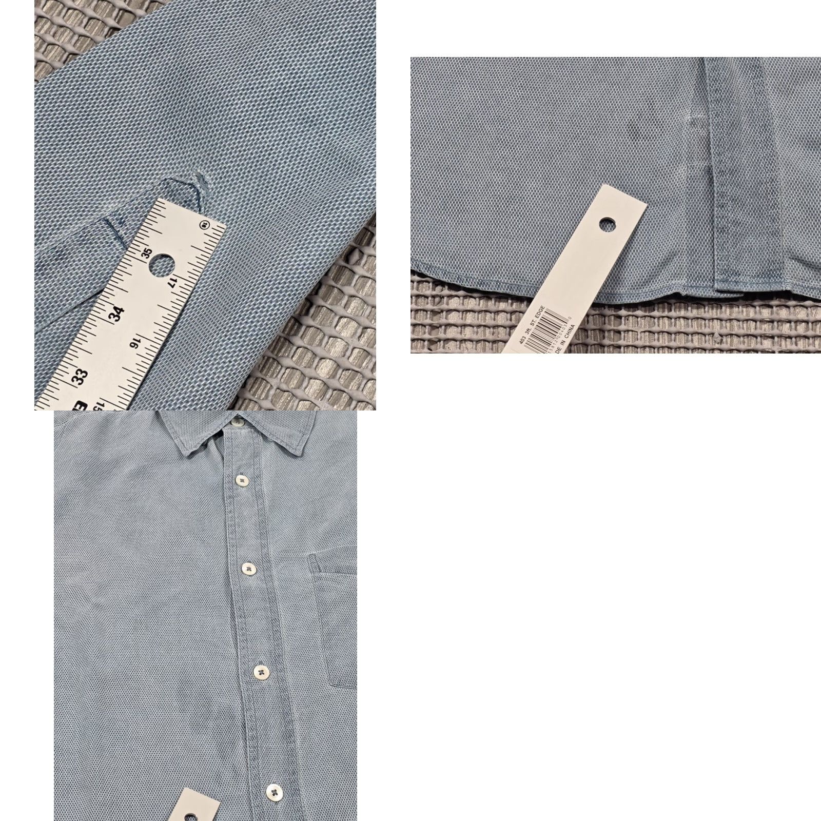 Orvis Orvis Shirt Men M Woven Silk Cotton Blend Blue Button Up Long Sleeve Size US M / EU 48-50 / 2 - 9 Thumbnail