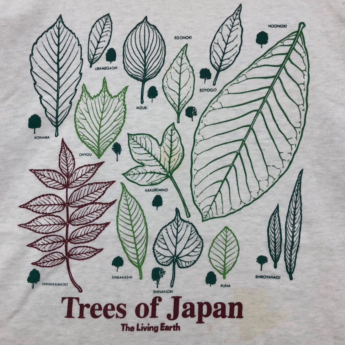 Vintage Vintage 90s Trees Of Japan The Living Earth T-Shirt Art Size US M / EU 48-50 / 2 - 3 Thumbnail