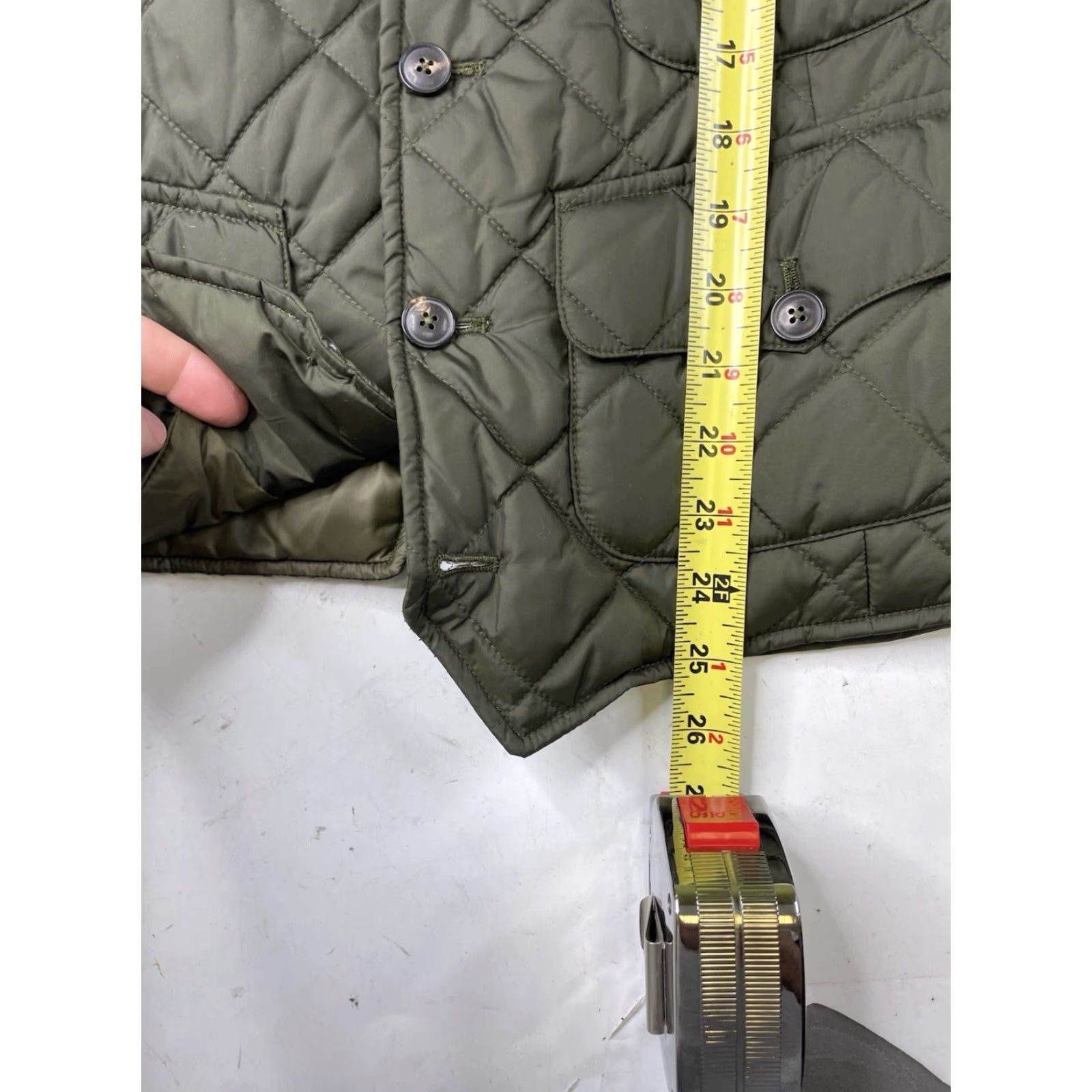 Ralph Lauren VINTAGE Ralph Lauren Polo Vest Quilted Olive Green Stand-Up Collar Short Length Snaps Size 46 Men Quilted Vest 90s Preppy Classic Size US XXL / EU 58 / 5 - 6 Thumbnail
