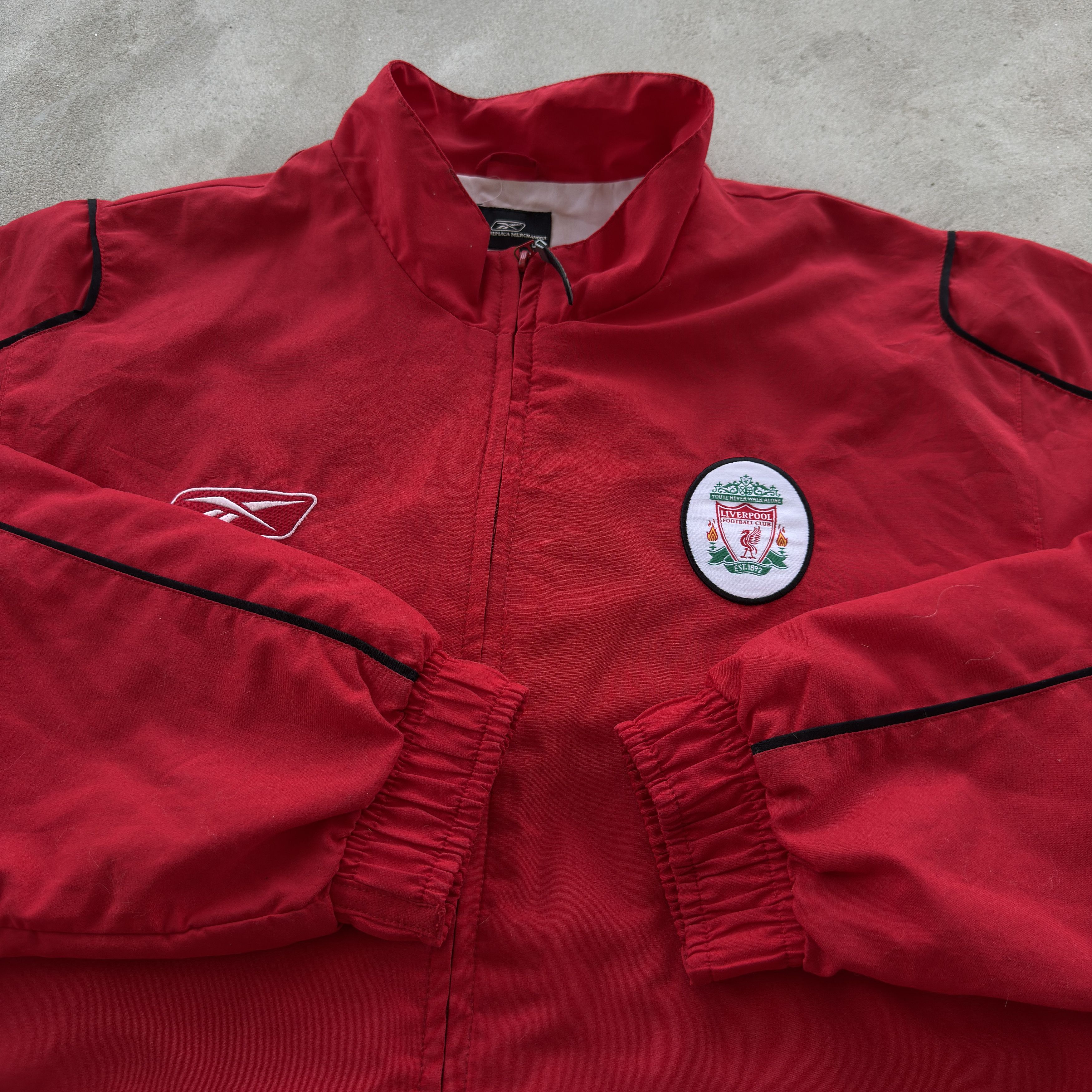 Reebok Vintage Reebok Liverpool FC Track Jacket Red Full Zip Size M Size US M / EU 48-50 / 2 - 5 Thumbnail