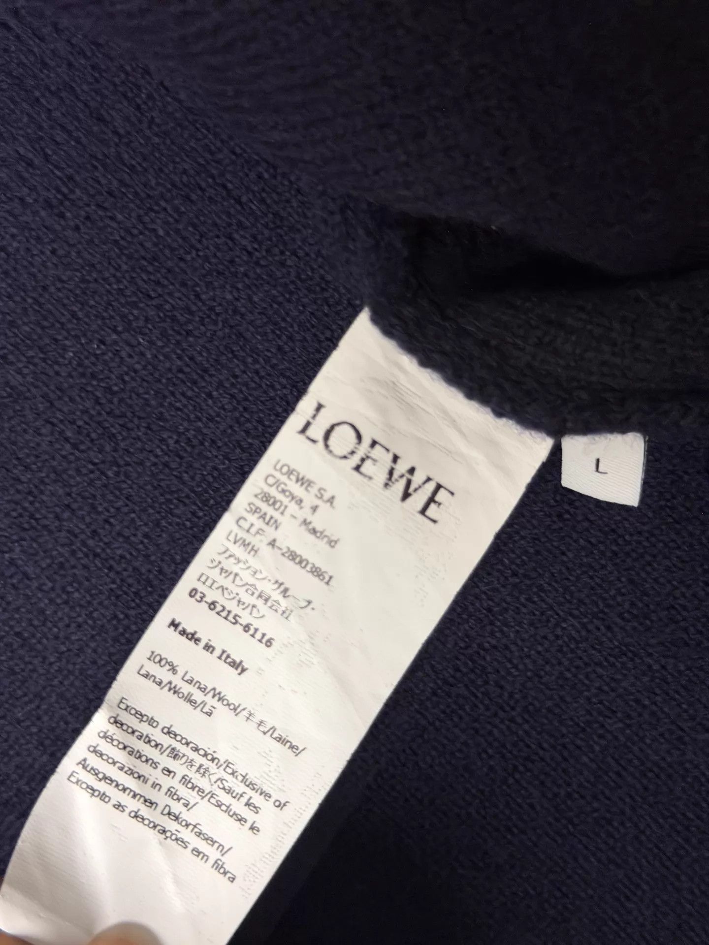 Loewe LOEWE New Towel 100% Wool Cardigan L (99 New) Size L / US 10 / IT 46 - 4 Thumbnail
