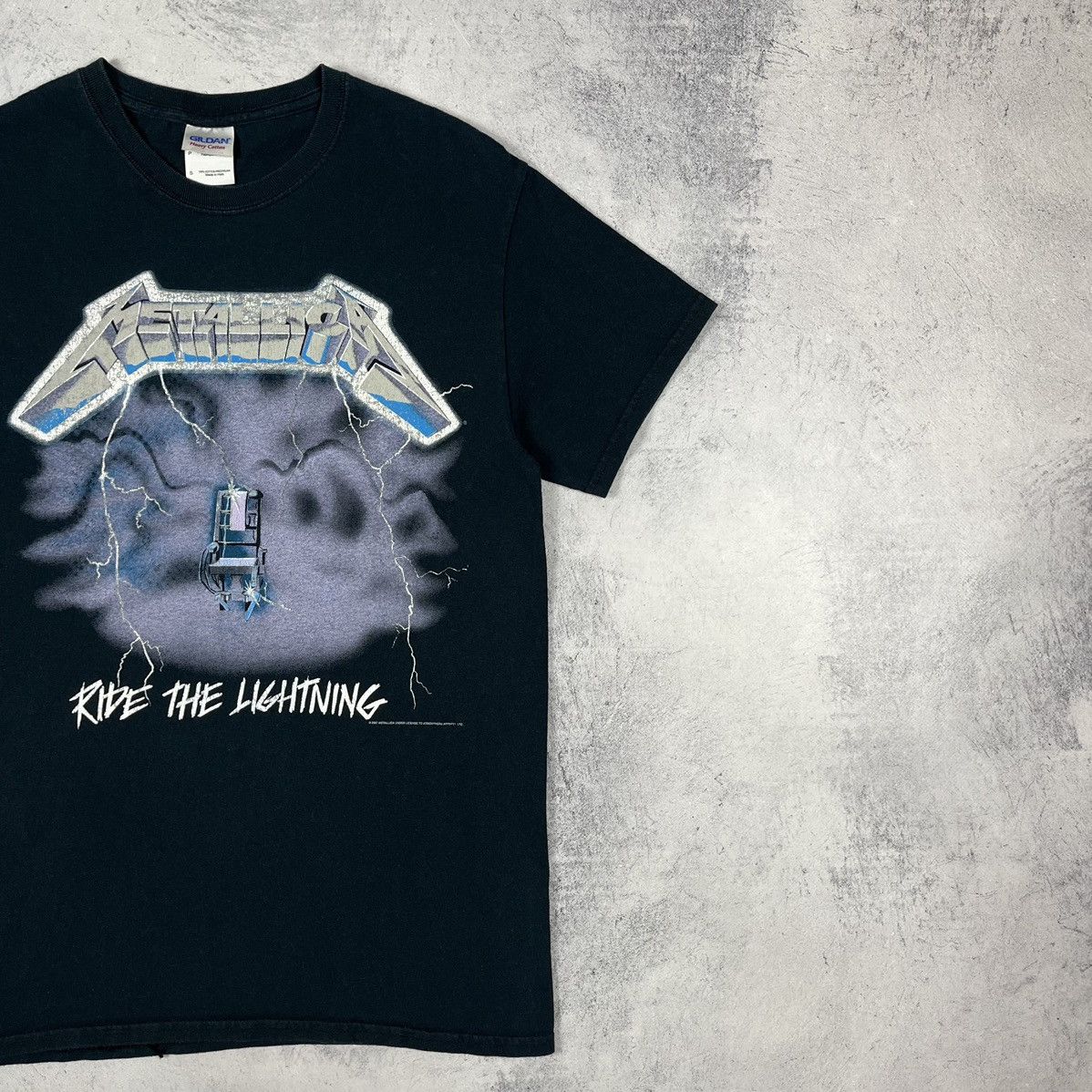Band Tees Vintage Metallica Ride The Lightning rock band tee 90's Size US S / EU 44-46 / 1 - 11 Thumbnail