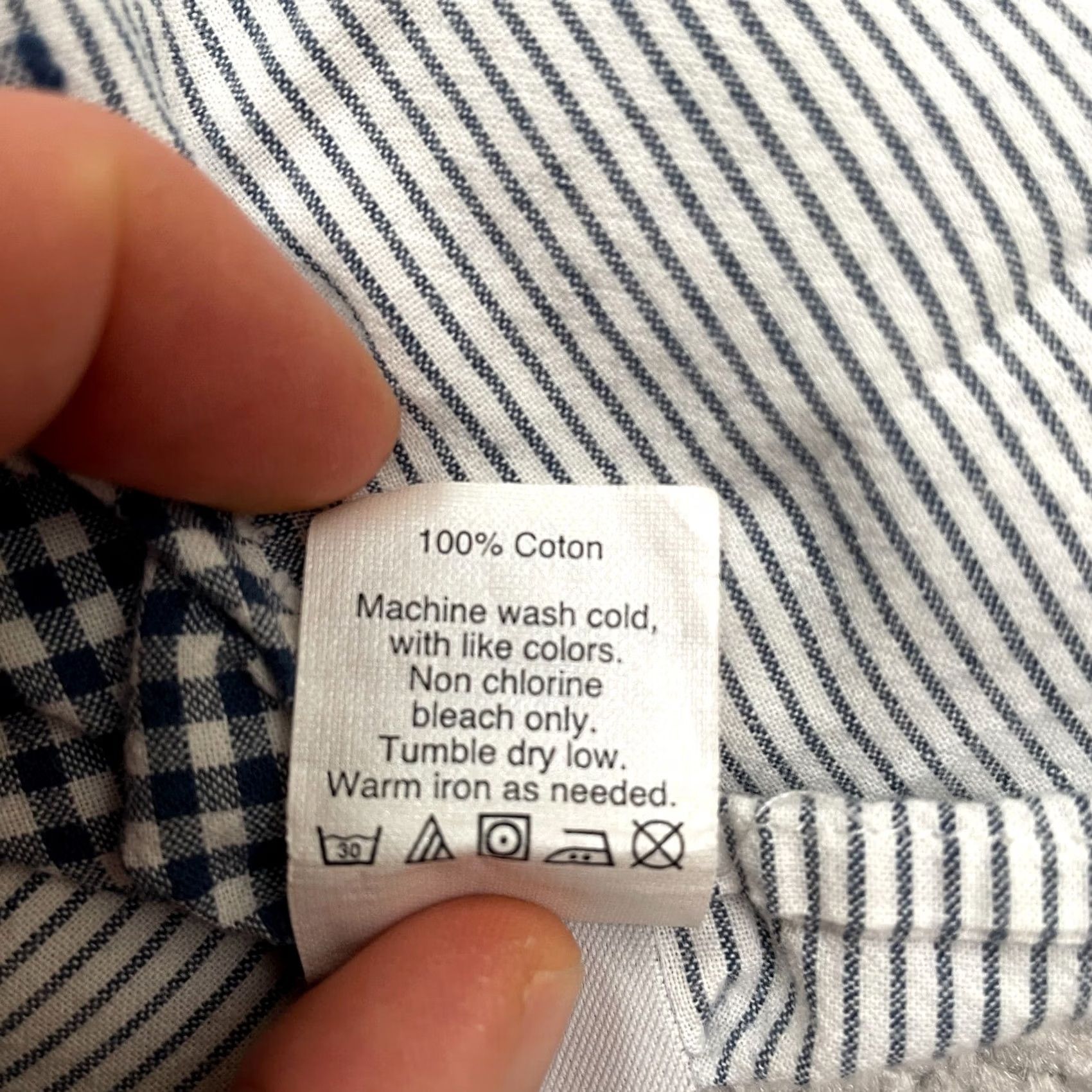 J.Crew J.Crew Striped Popover Shirt Womens 00 Blue White Button-Down Cotton Top Shirt Casual Womens 00 Blue White Striped Button-Up Cotton Top Size XXS / US 00 / IT 34 - 6 Thumbnail