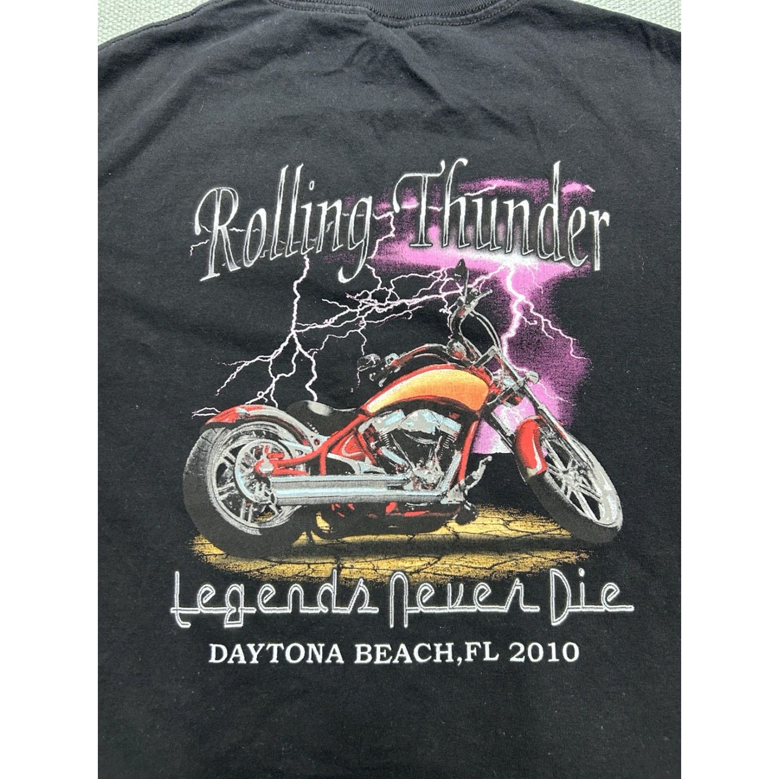 Harley Davidson Vtg Harley-Davidson Beach T-Shirt Men M Black Harley-Davidson Daytona Beach Bike Week Rolling Thunder C on? Size US M / EU 48-50 / 2 - 2 Thumbnail