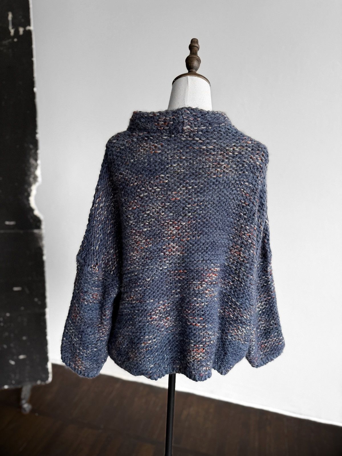 Other La Fee Maraboutee Womens Blue Chunky Knit Wool Blend Sweater Size M / US 6-8 / IT 42-44 - 3 Thumbnail