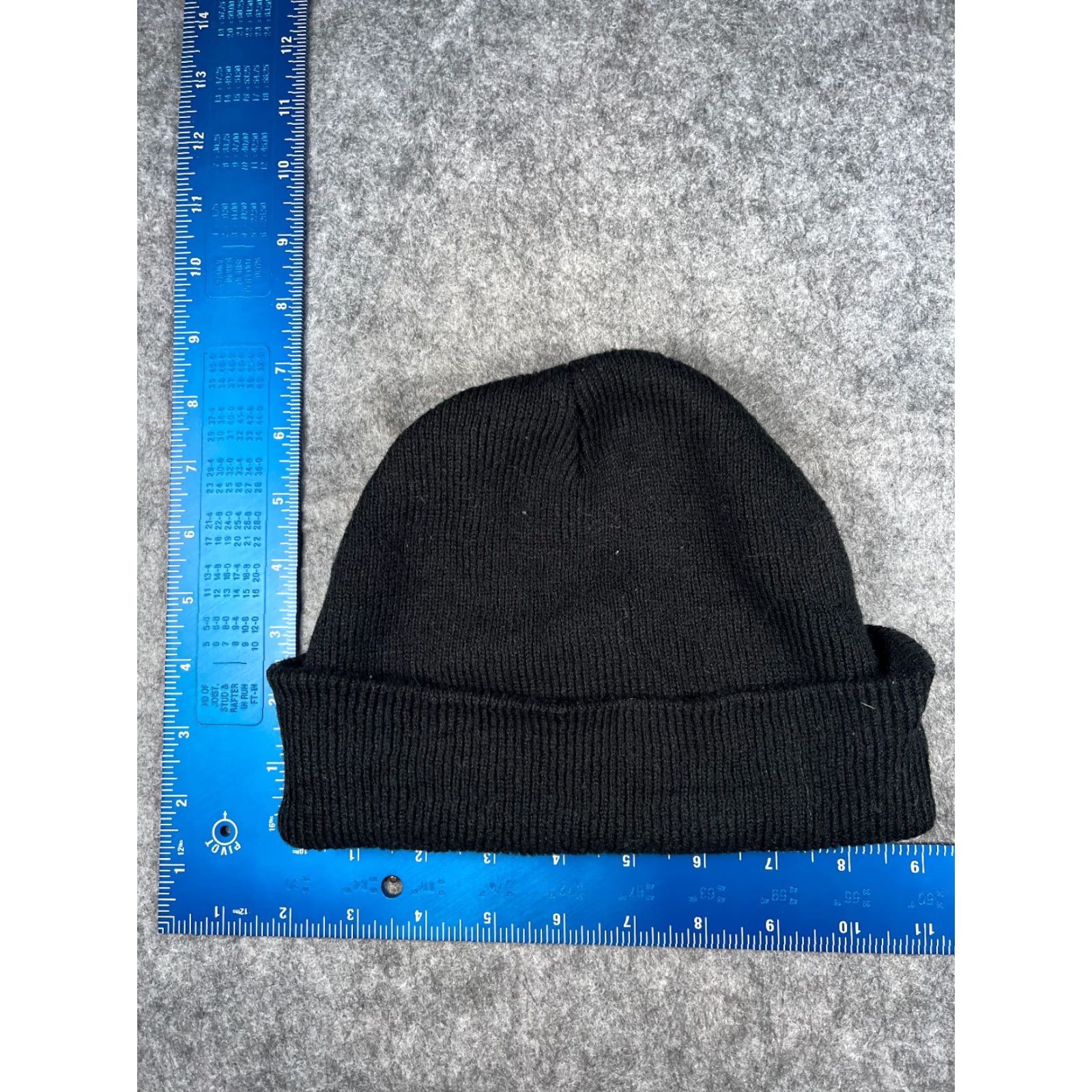 Vintage VINTAGE Monster Beanie Toque Adult One Size Black Knit 100% Acrylic Cuff Skate Ski Snow Size ONE SIZE - 4 Thumbnail