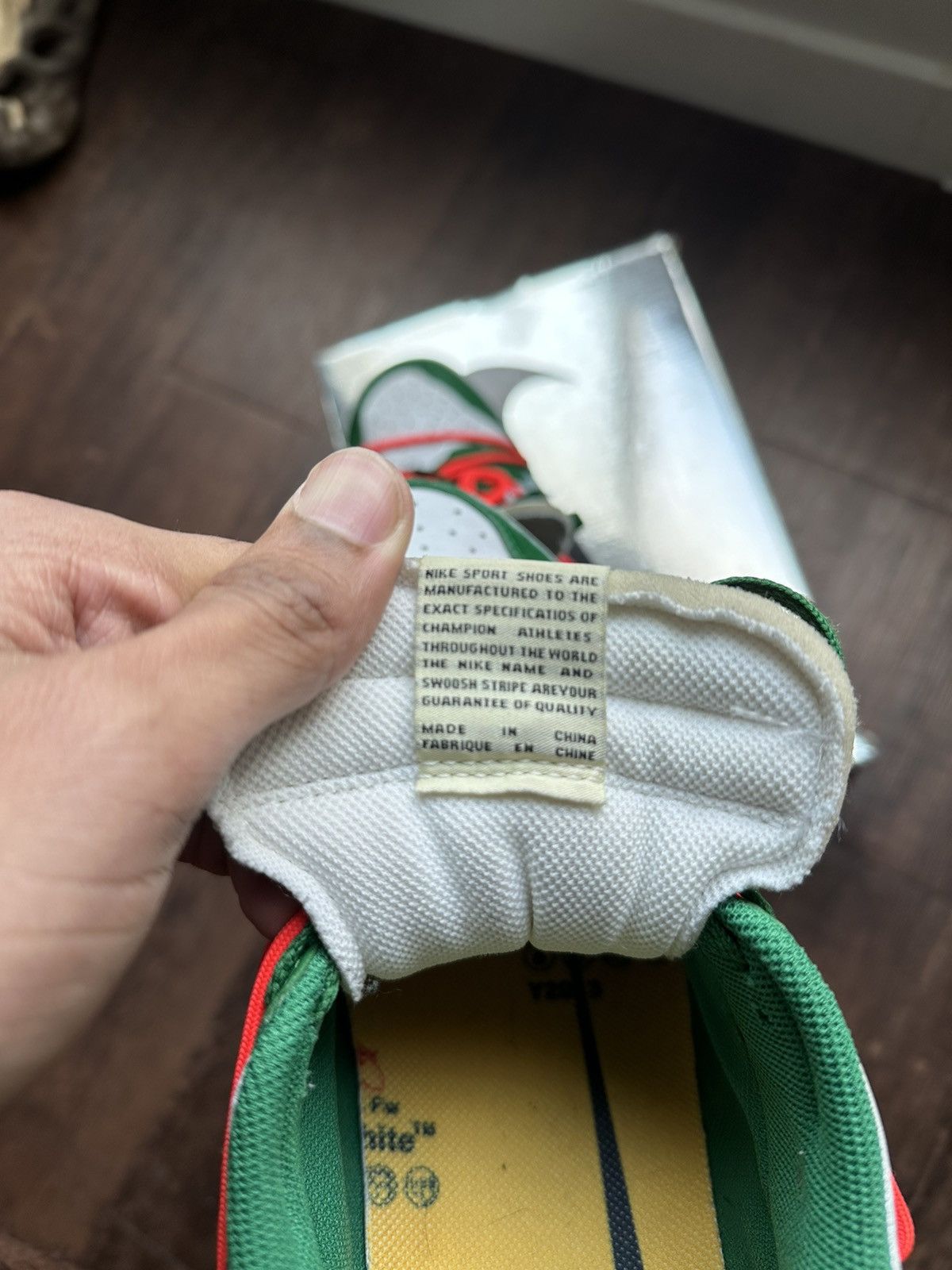 Nike × Off-White Off-White Dunks Pine Green Size US 12 / EU 45 - 9 Thumbnail