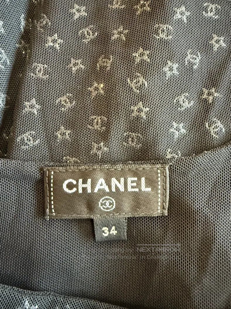 Chanel Chanel 24C black logo star strap vest Size XXS / US 00 / IT 34 - 4 Thumbnail