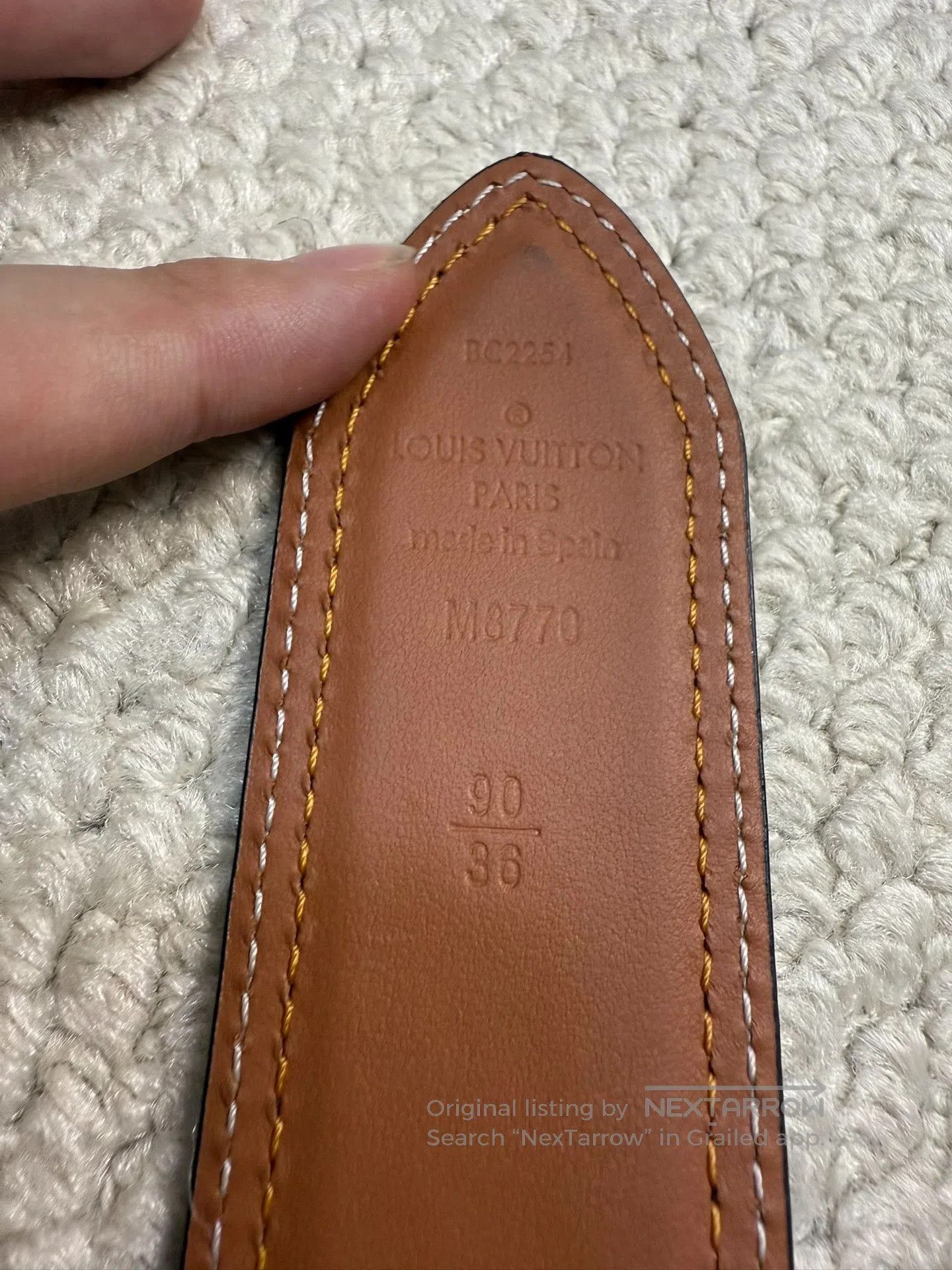 Louis Vuitton Louis Vuitton Shield 35mm Belt. Size ONE SIZE - 4 Thumbnail