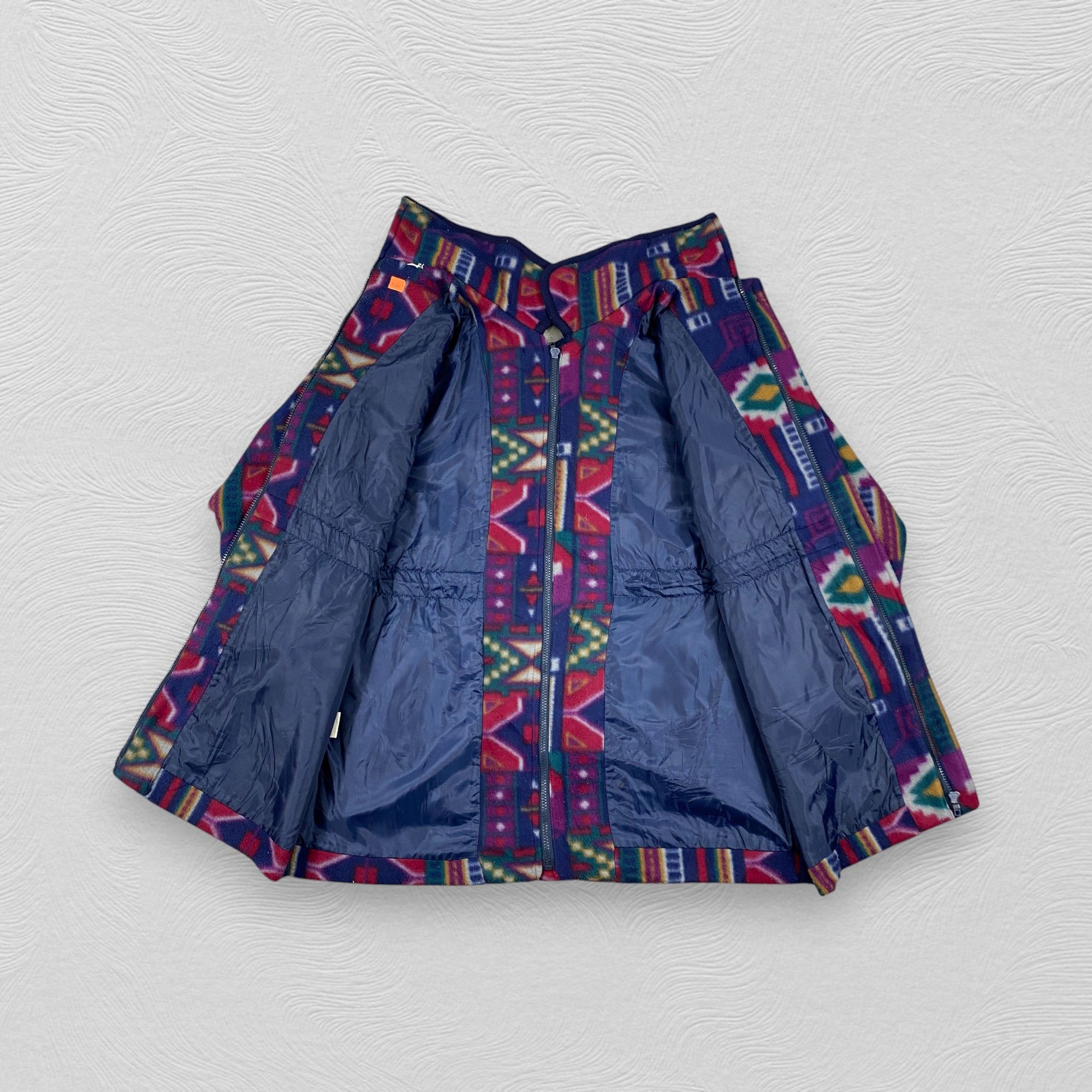 If Six Was Nine Vintage Navajo Art Bandana Fleece Jacket- J403 Size US L / EU 52-54 / 3 - 3 Thumbnail