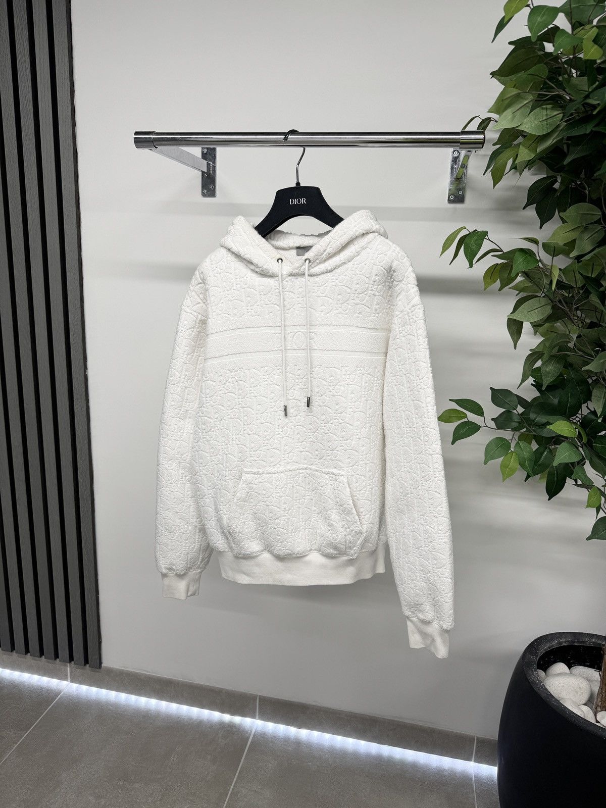 Dior Dior Oblique Jacquard Towelling Hoodie In White RRP £1300 Size US S / EU 44-46 / 1 - 1 Thumbnail