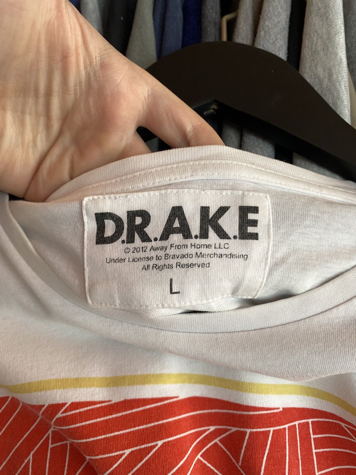 Drake VINTAGE DRAKE 2012 T-SHIRT RAP Size US L / EU 52-54 / 3 - 5 Thumbnail