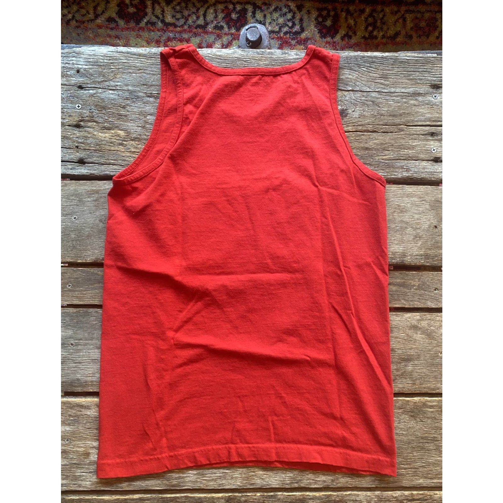 Vintage VINTAGE Small Hawaii Uhu Fish Red Tank Top T-Shirt S Mens Alstyle Cotton Round Neck Hawaii Fish Solid Size US S / EU 44-46 / 1 - 5 Thumbnail