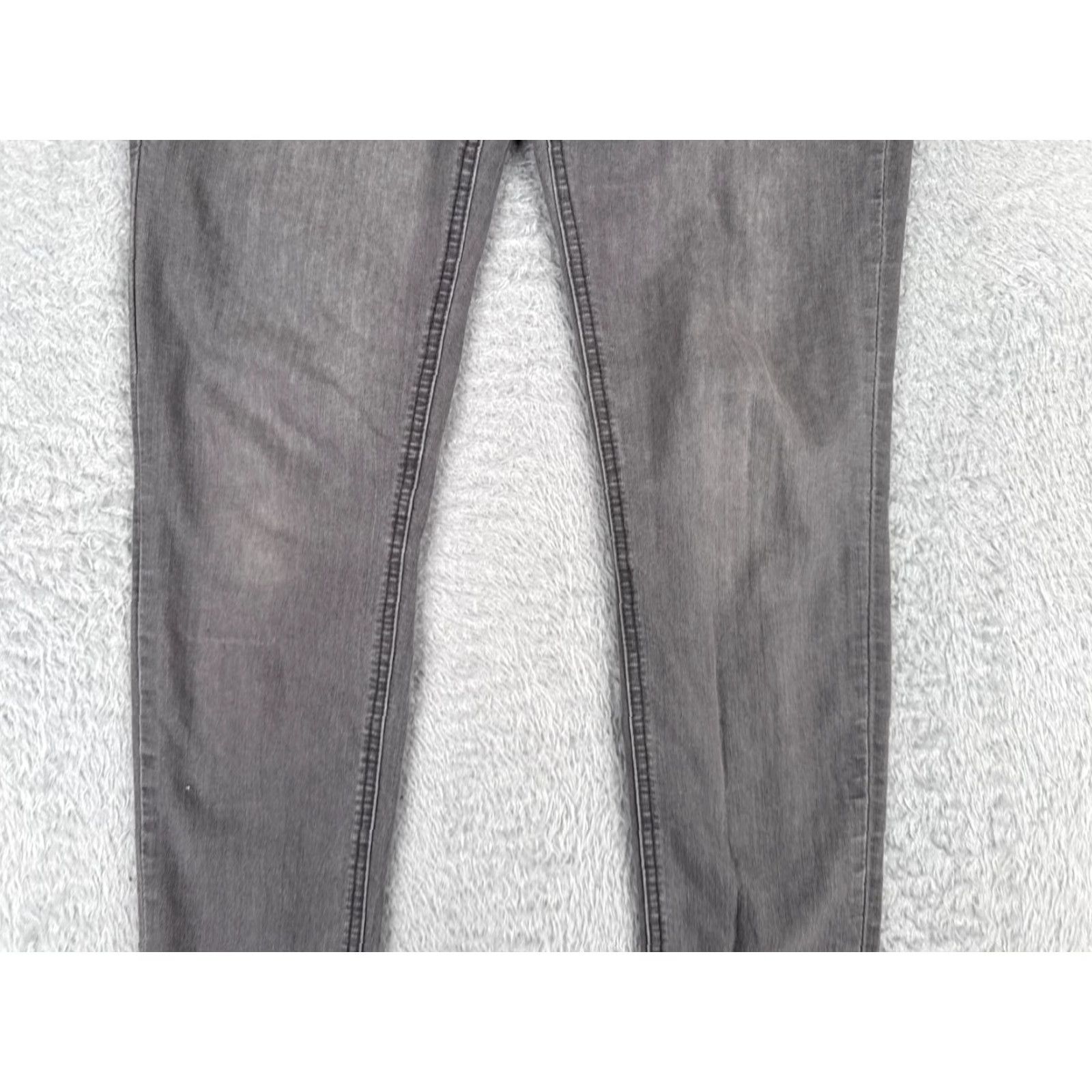 Denime &Denim Womens Jeans 29 Gray Super Skinny Low Waist Cotton 30x34 Size 29" - 3 Thumbnail