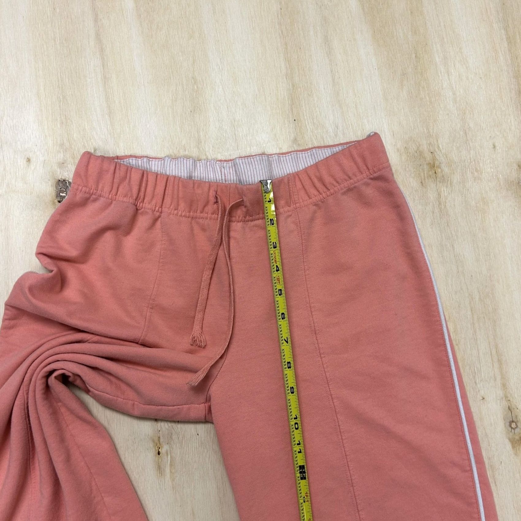 Pinko VINTAGE Fuda Sweatpants Womens Petite Medium Pink Knit Elastic Waist Loungewear Size 32" / US 10 / IT 46 - 7 Thumbnail