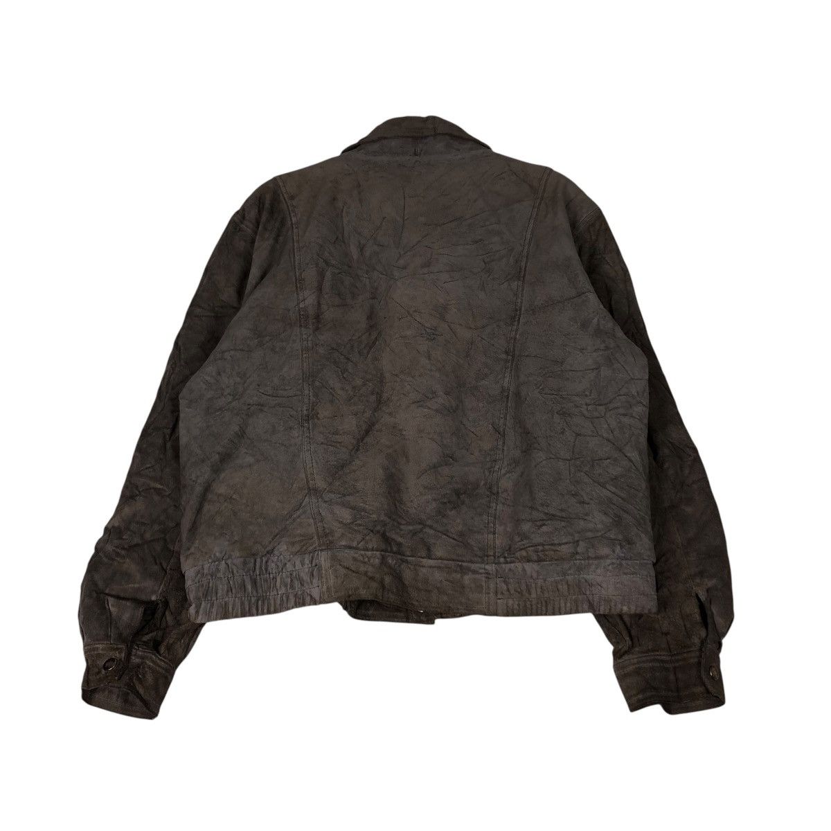 Japanese Brand 🔥VINTAGE LEATHER BOMBER JACKET ABERDEEN ISSEY MIYAKE Size US M / EU 48-50 / 2 - 9 Thumbnail