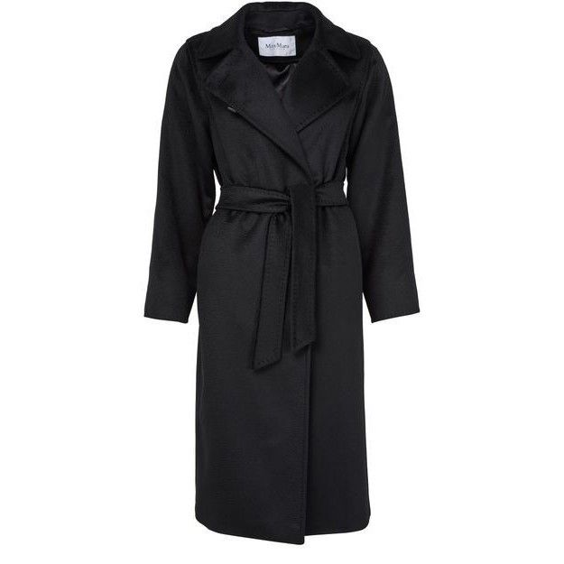 Max Mara MAX MARA Manuela Belted Maxi Black Long Coat New & Authentic Size M / US 6-8 / IT 42-44 - 1 Thumbnail