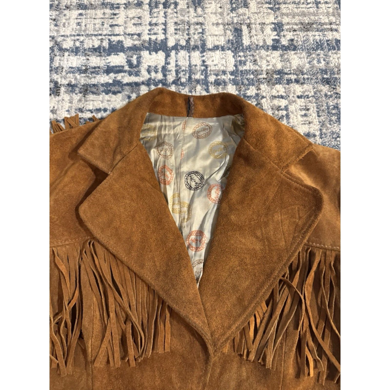 Vintage VINTAGE Joo Kay Suede Leather Western Fringe Jacket Women’s Size 14 Cowgirl Brown 1960s Cowgirl Western Mens Womens Size XL / US 12-14 / IT 48-50 - 3 Thumbnail