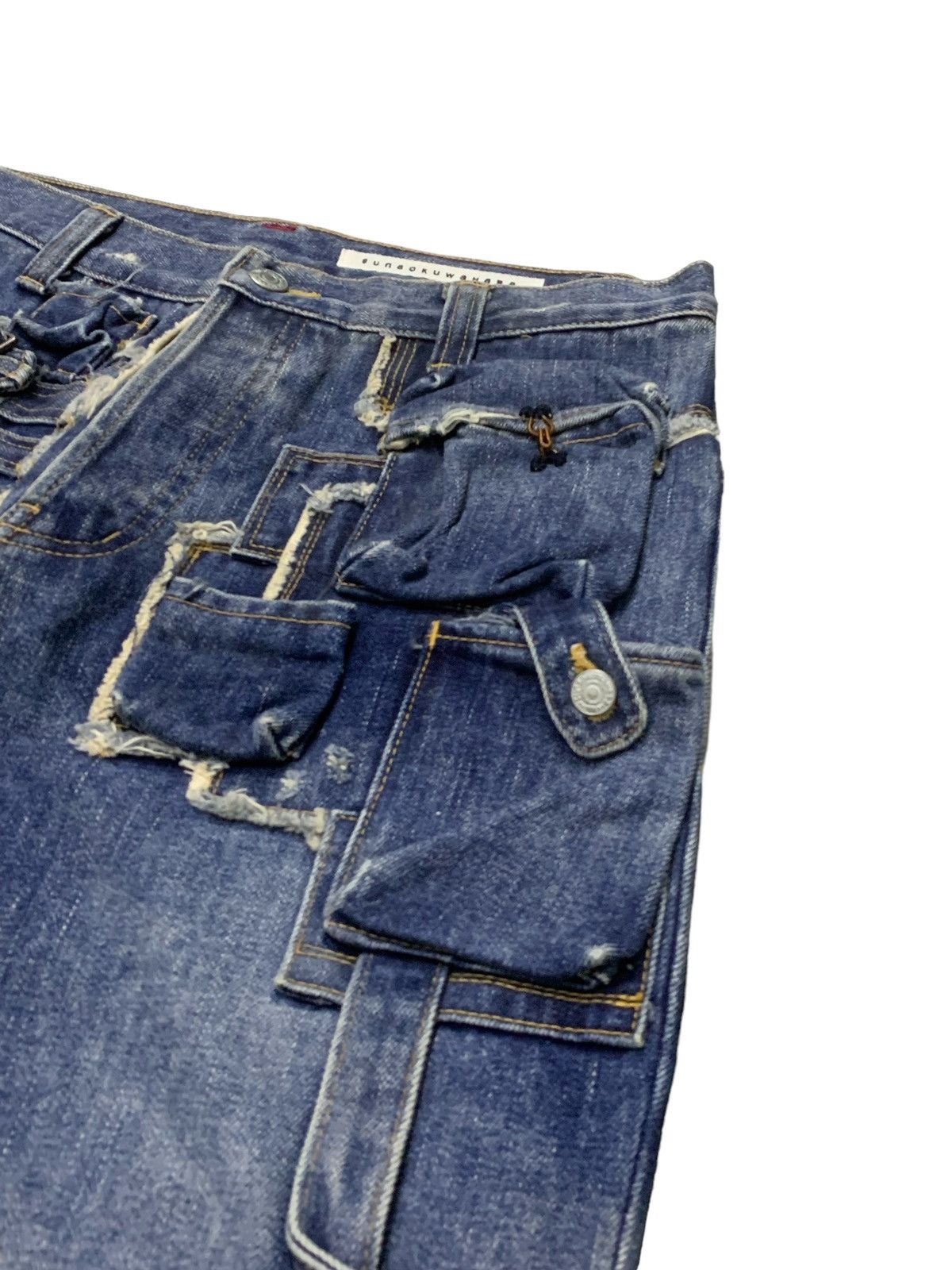 Issey Miyake Sunaokuwahara Issey Miyake MultiPocket Deconstructed Jeans Size US 30 / EU 46 - 6 Thumbnail