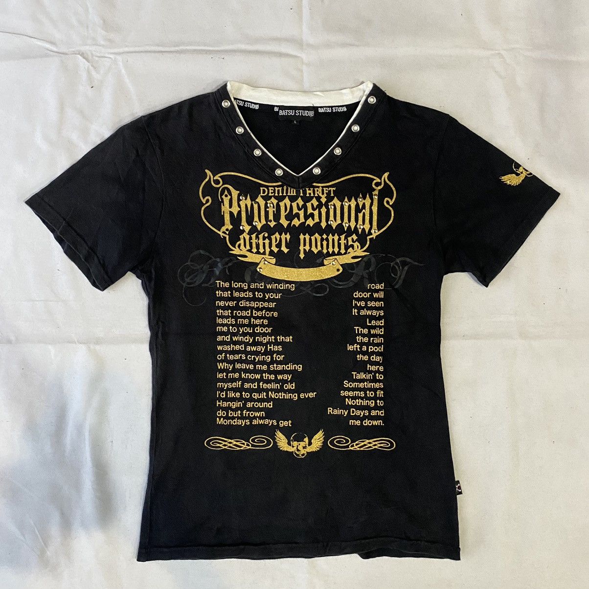 Beauty Beast × Japanese Brand × Le Grande Bleu (L.G.B.) Japanese Other Points Poem Gothic Rock Style by Batsu Studio Size US L / EU 52-54 / 3 - 2 Thumbnail