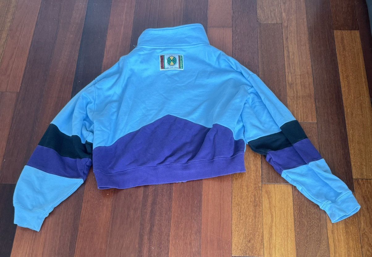 Cross Colours Cross Colours Vintage Women Fleece Jacket Cropped Full Zip Size L / US 10 / IT 46 - 3 Thumbnail