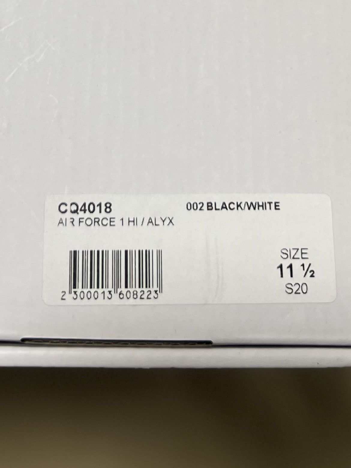 1017 ALYX 9SM 1017 ALYX 9SM x Air Force 1 High 'Black White' Size US 11.5 / EU 44-45 - 6 Thumbnail