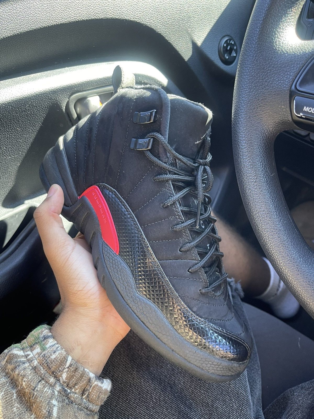 HOT Jordan 12 Black Rush Pink Jordan 12 “Rush Pink” GS