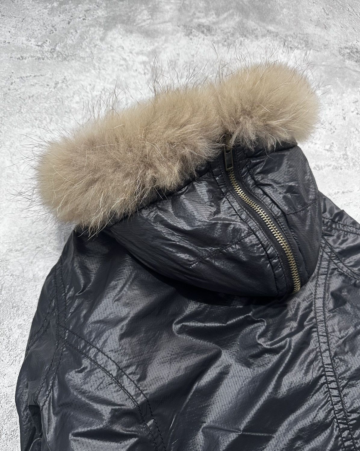 MOUSSY Fur Jacket Moussy Japanese Bomber Hooded Jacket Lgb Style Size US S / EU 44-46 / 1 - 11 Thumbnail
