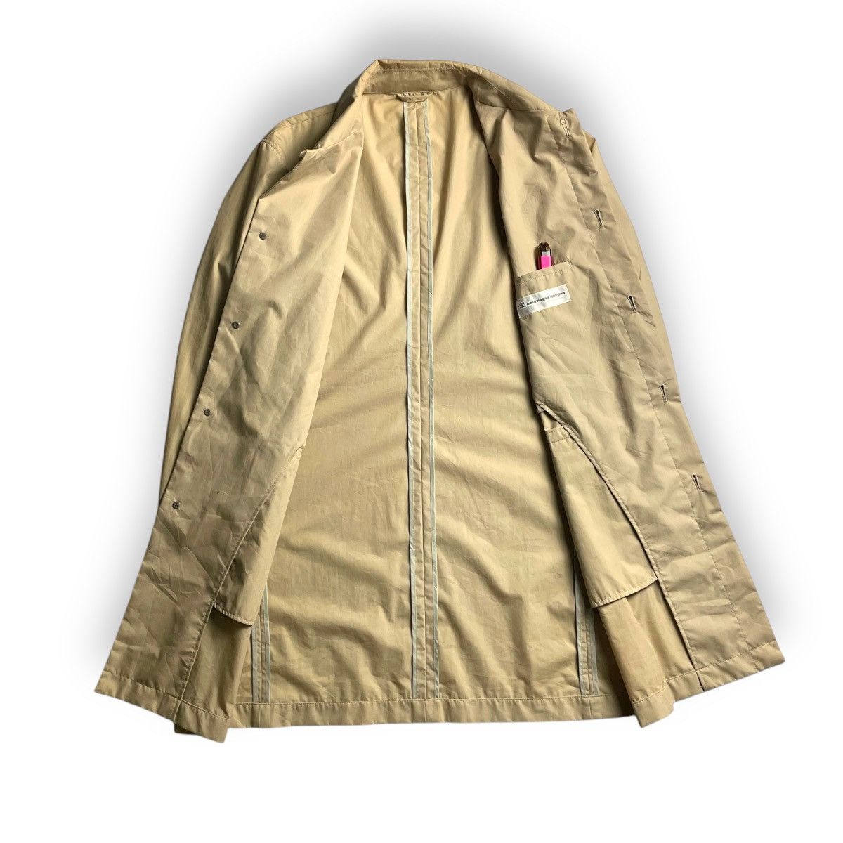 Andre Courreges × Courreges × Vintage COURREGES HOMME PARIS HIDDEN BUTTON UP LONG JACKET Size US L / EU 52-54 / 3 - 4 Thumbnail