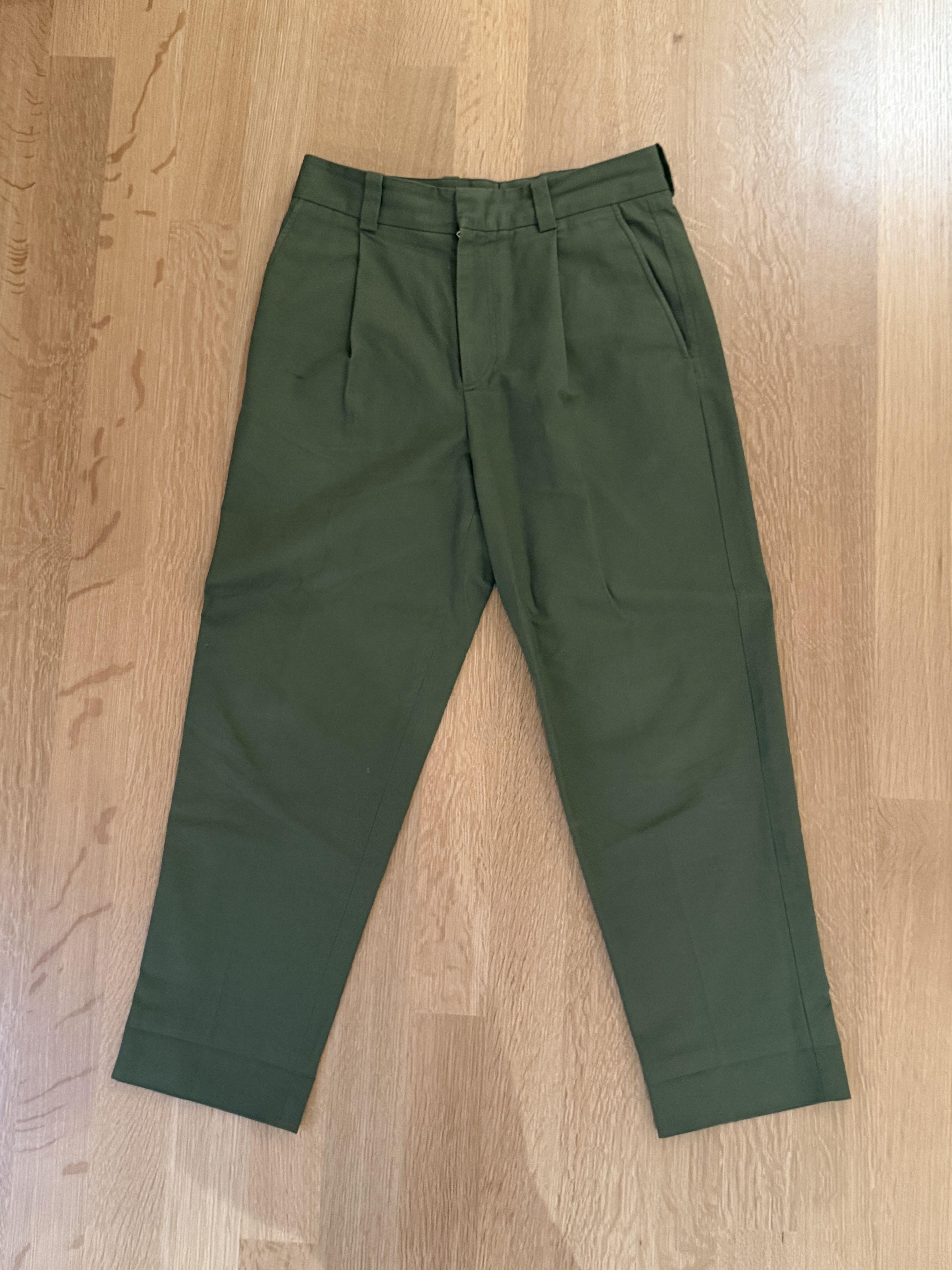 Acne Studios Green Cotton Pants Size US 30 / EU 46 - 1 Thumbnail