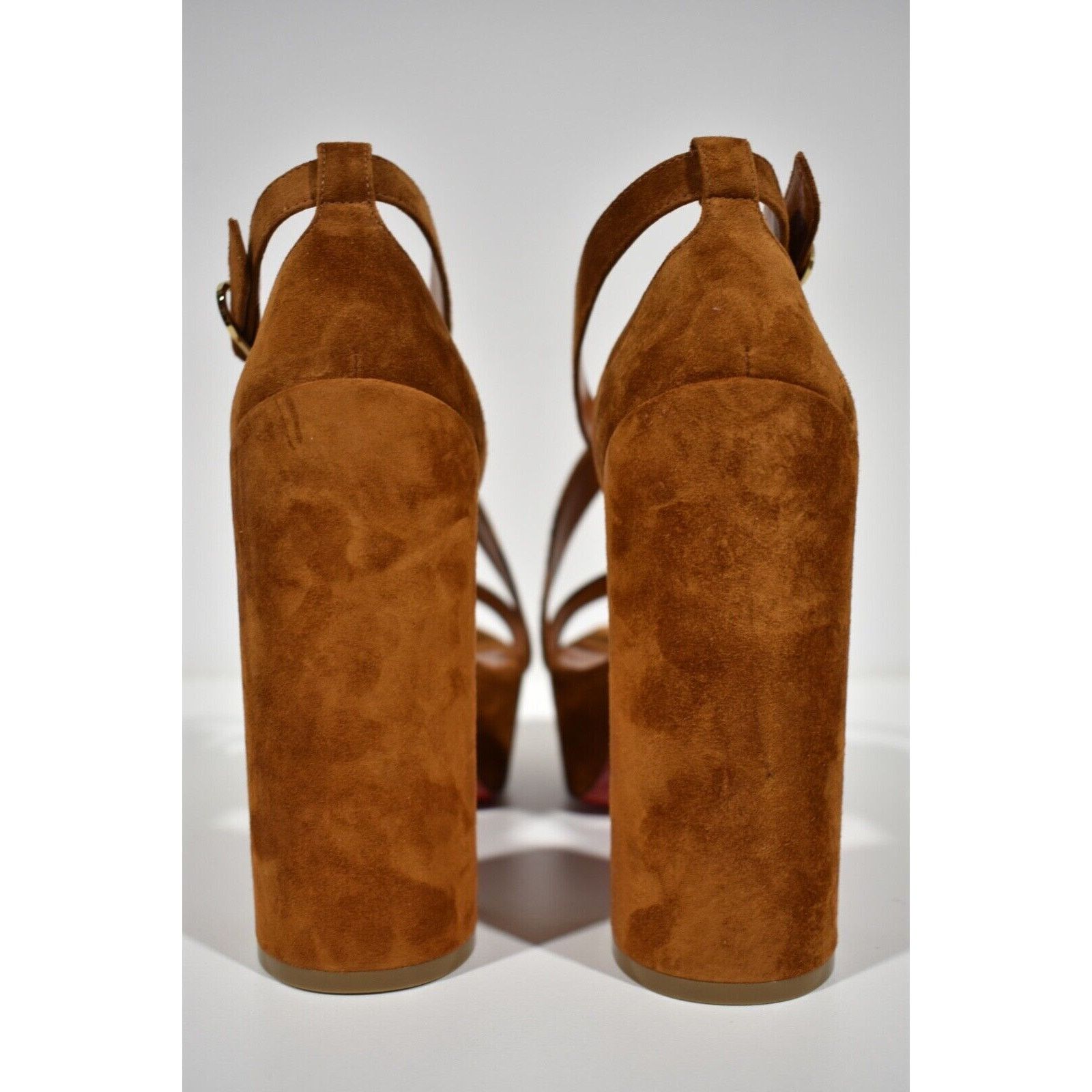 Christian Louboutin Movida Sandal 130 Foxy Brown Suede Platform Heel Pump 40.5 Size US 10.5 / IT 40.5 - 10 Thumbnail