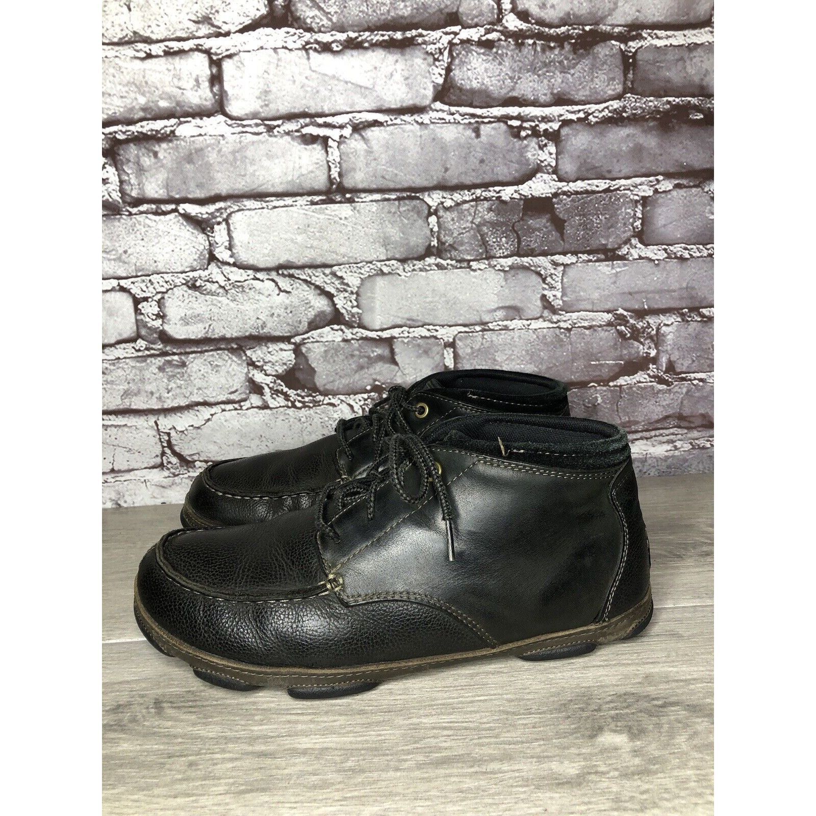 Olukai OluKai Hamakua Chukka Black Leather Lace Up Boots Men Sz 9.5 Size US 9.5 / EU 42-43 - 21 Thumbnail