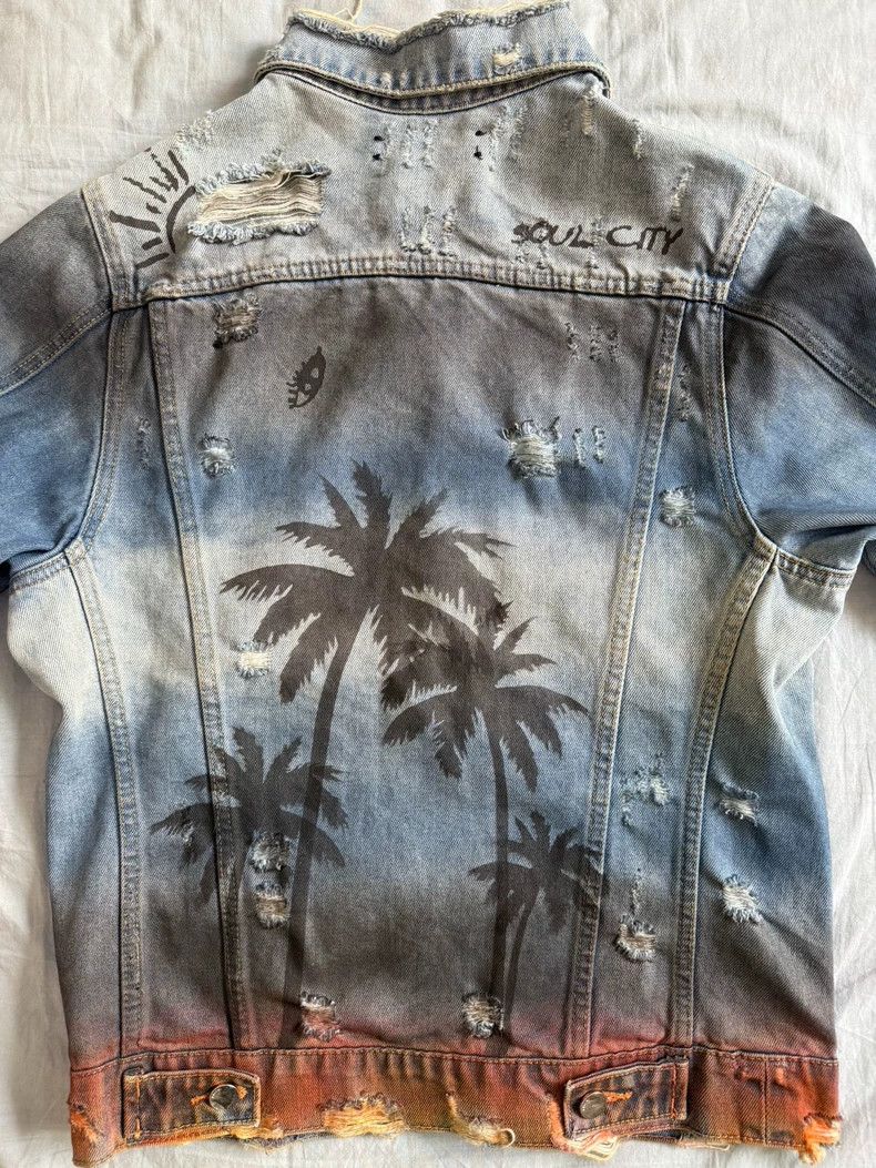 Amiri Amiri Coconut Tree Denim Jacket Size US L / EU 52-54 / 3 - 2 Thumbnail
