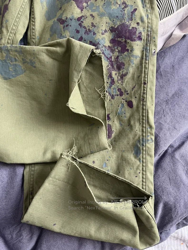Needles Needles size XS Ink-splashing army pants overalls slacks Size US 38 / EU 54 - 6 Thumbnail