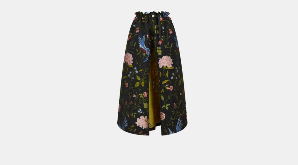 Dior o1sh3x0225 Long Open-Front Skirt in Multicolor Size 30" / US 8 / IT 44 - 1 Thumbnail