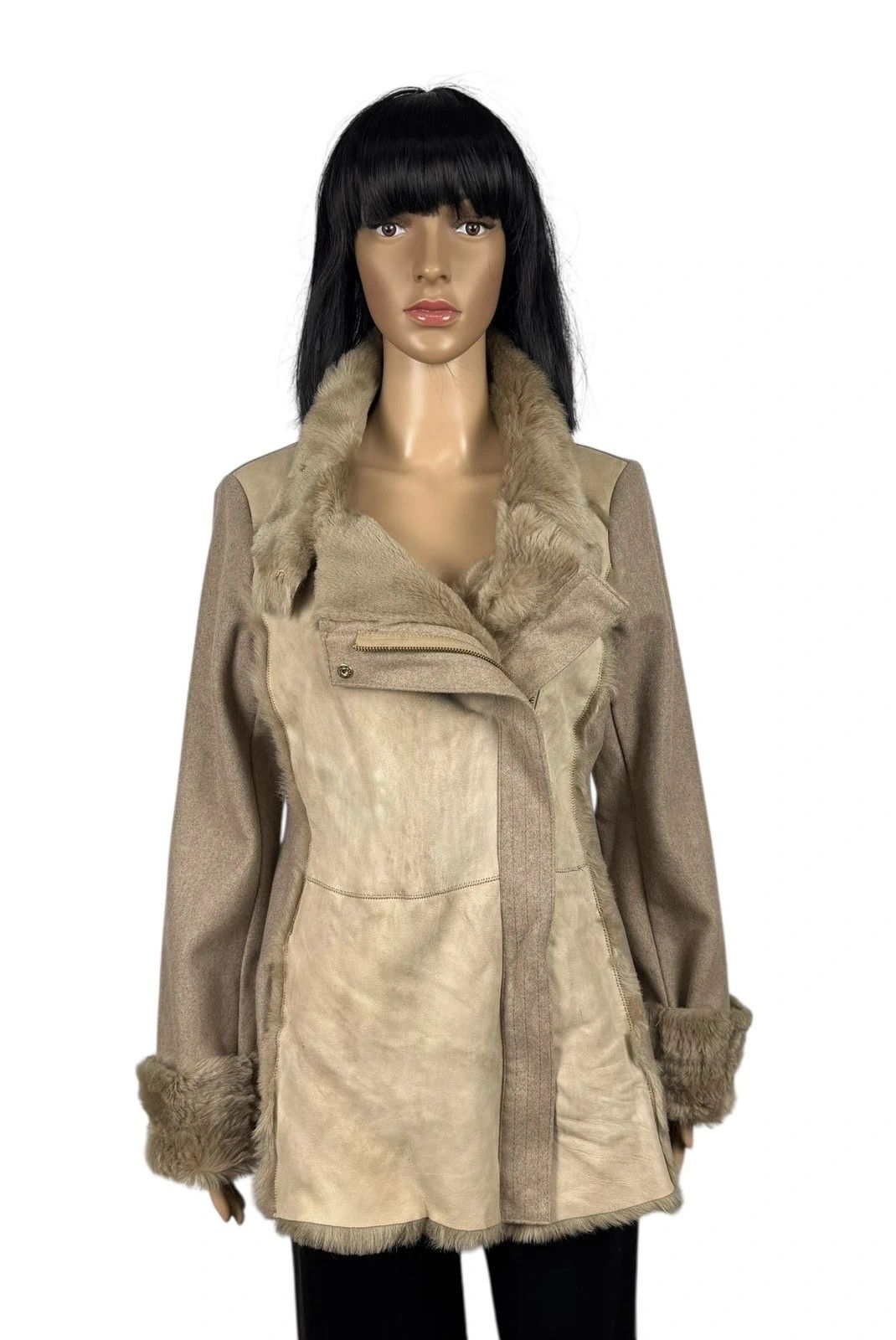 Trussardi Trussardi Genuine Leather Wool Jacket Shearling size 46 Size L / US 10 / IT 46 - 4 Thumbnail