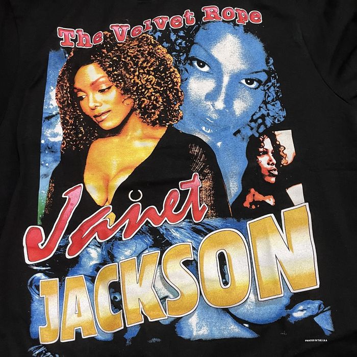 Tee Shirt Rare Janet Jackson Rap Tees The Velvet Rope T shirt XL