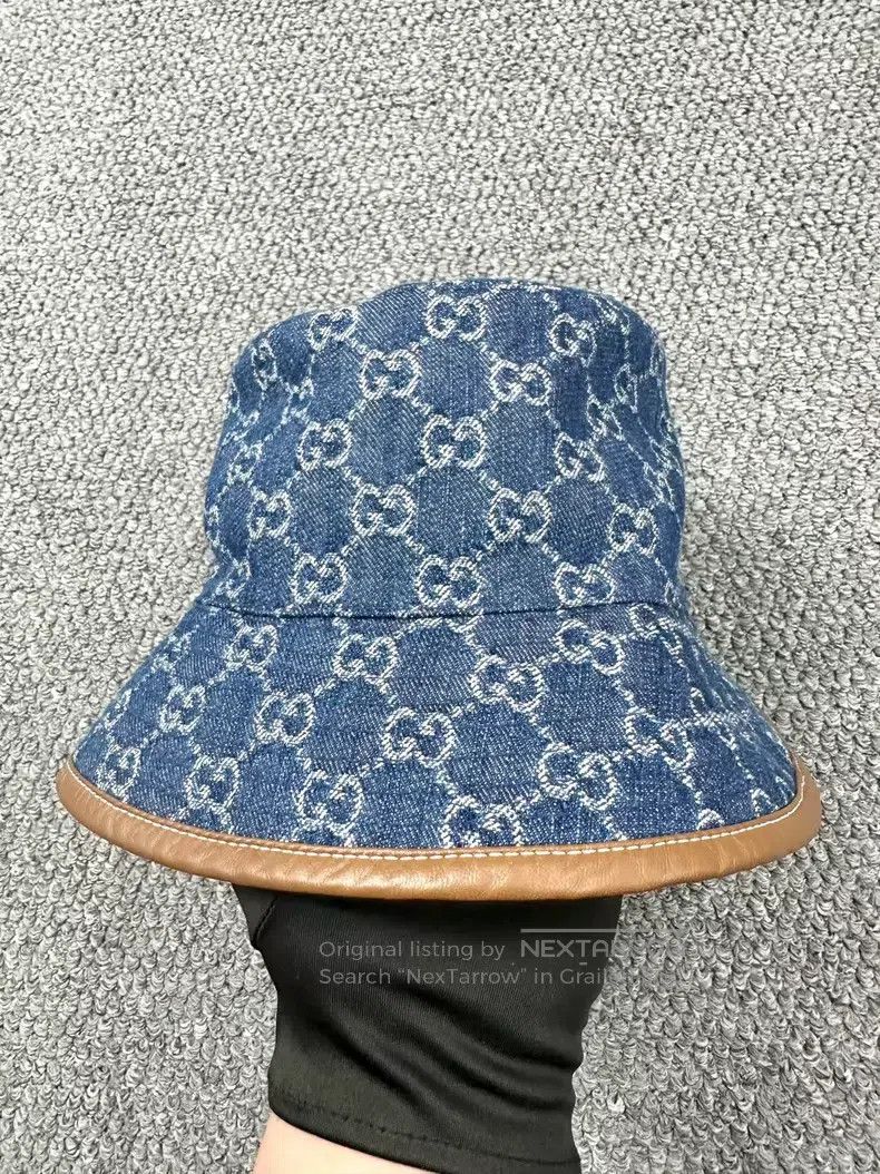 Gucci Gucci Size M Blue full-print logo fisherman's hat Size ONE SIZE - 2 Thumbnail